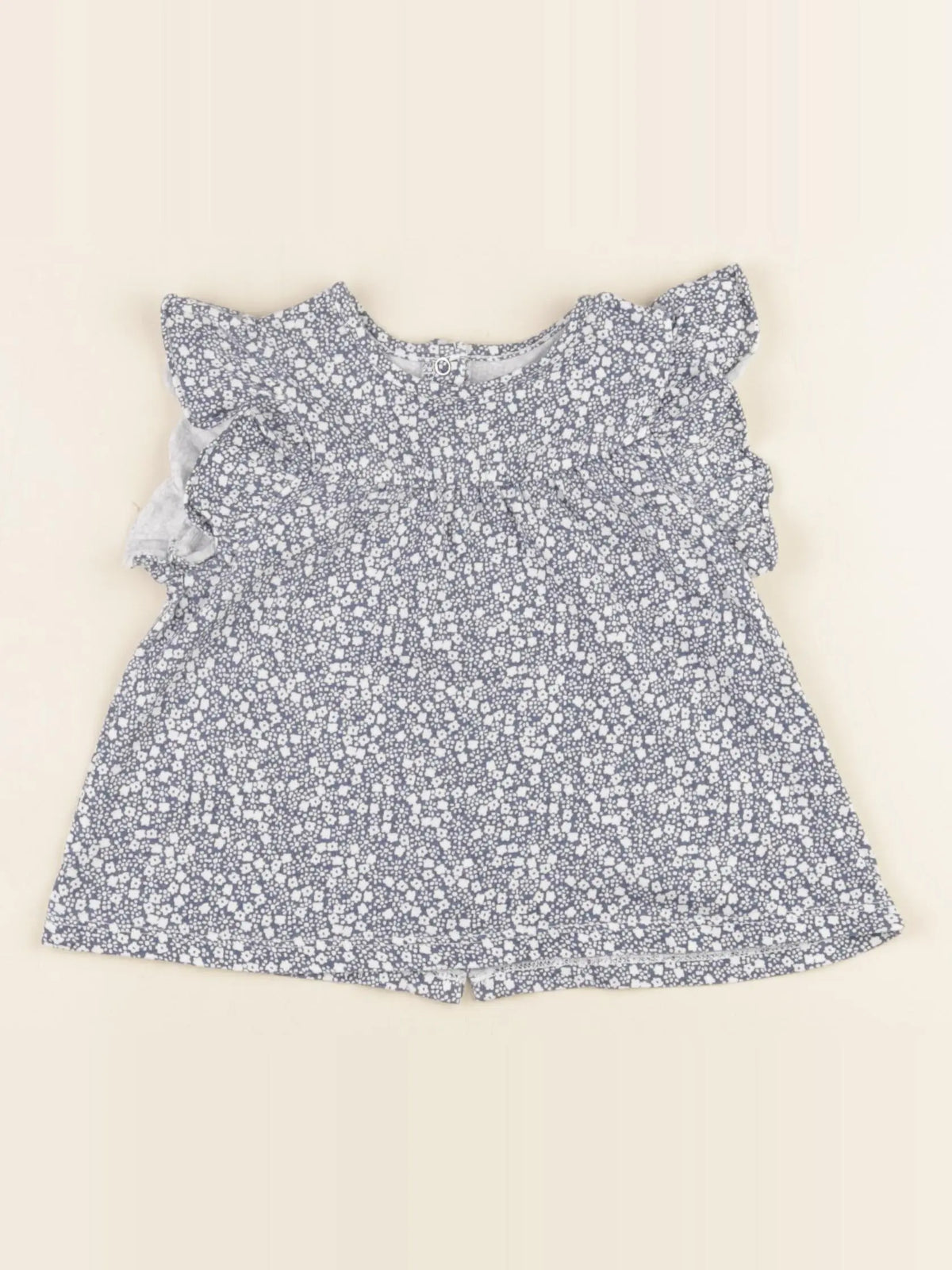 Vertbaudet - débardeur bleu, blanc - 18 mois