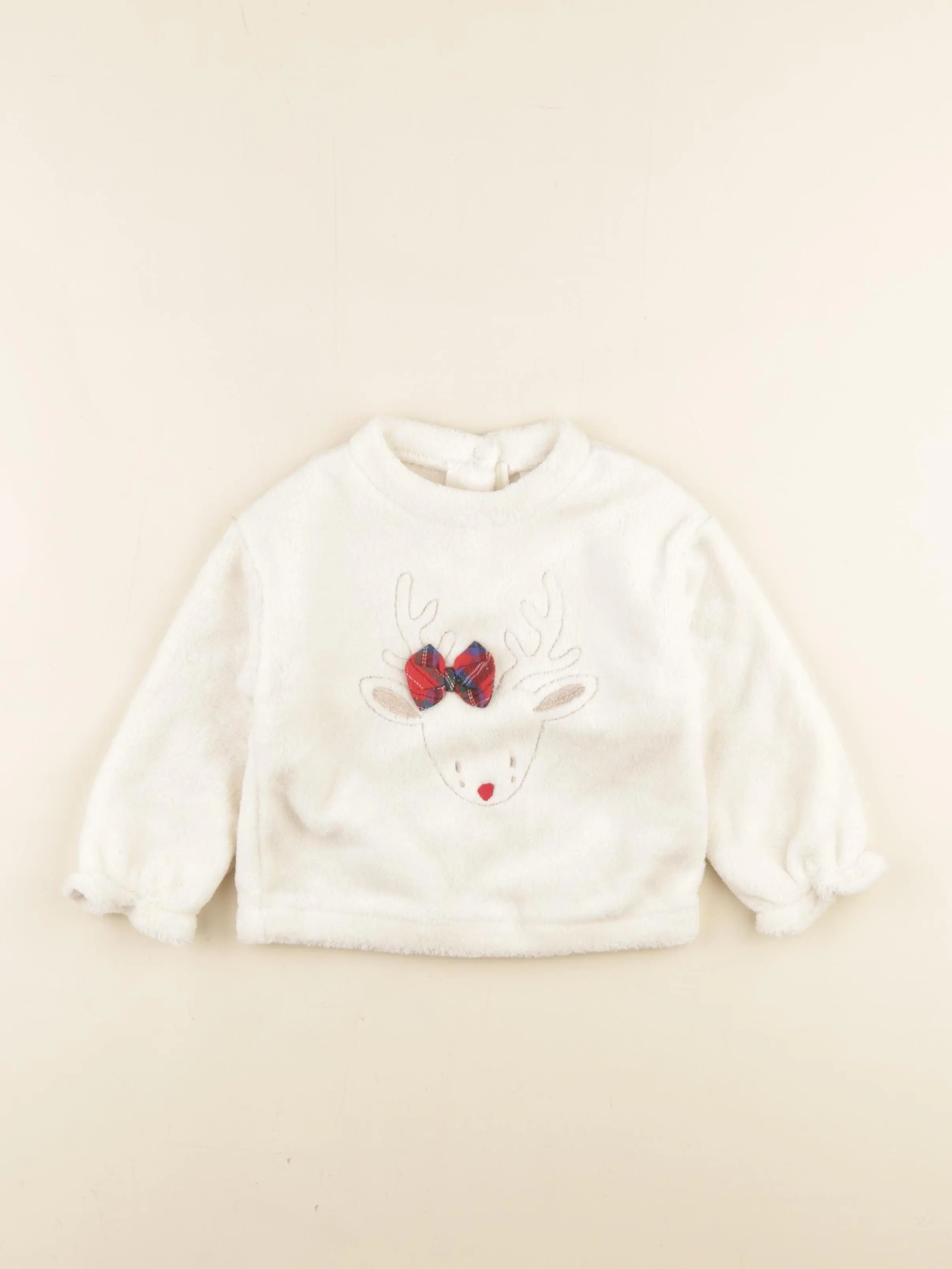 Vertbaudet - sweat or, beige - 24 mois