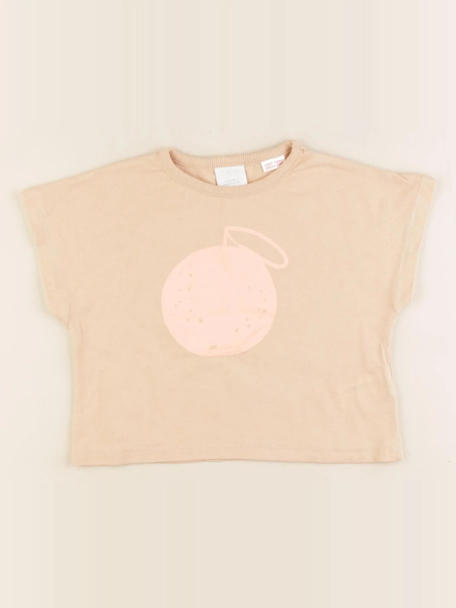Zara - tee-shirt rose - 2 ans