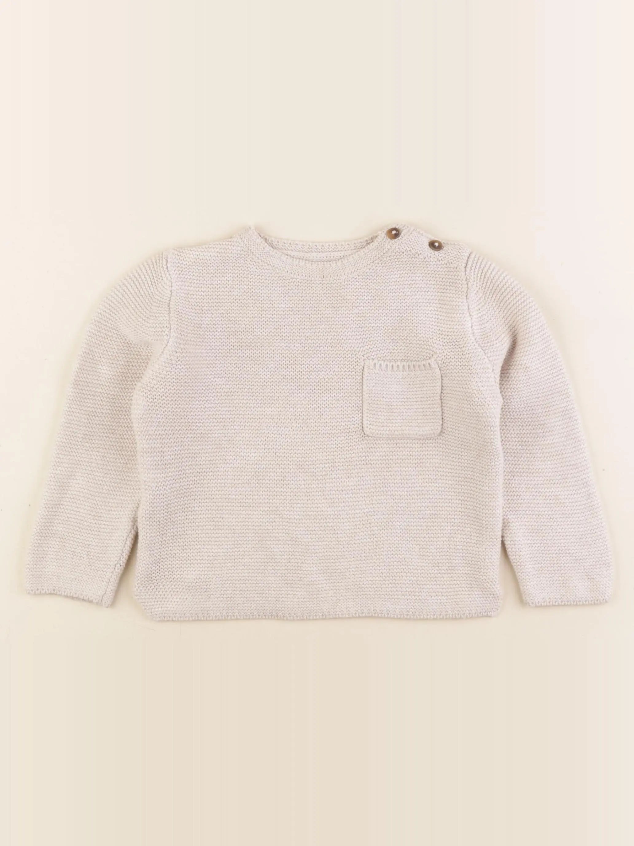 Mango - pull beige - 18/24 mois