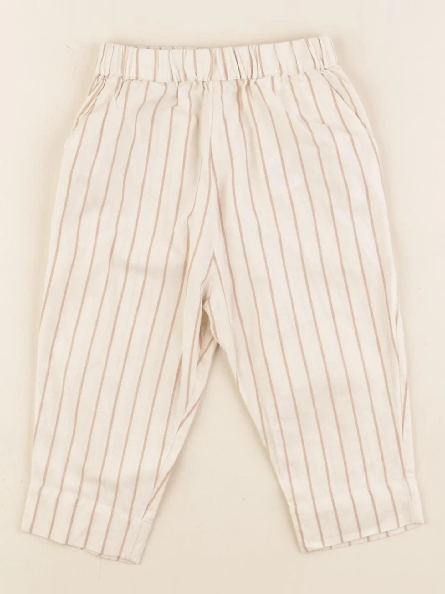 Vertbaudet - pantalon beige - 18 mois