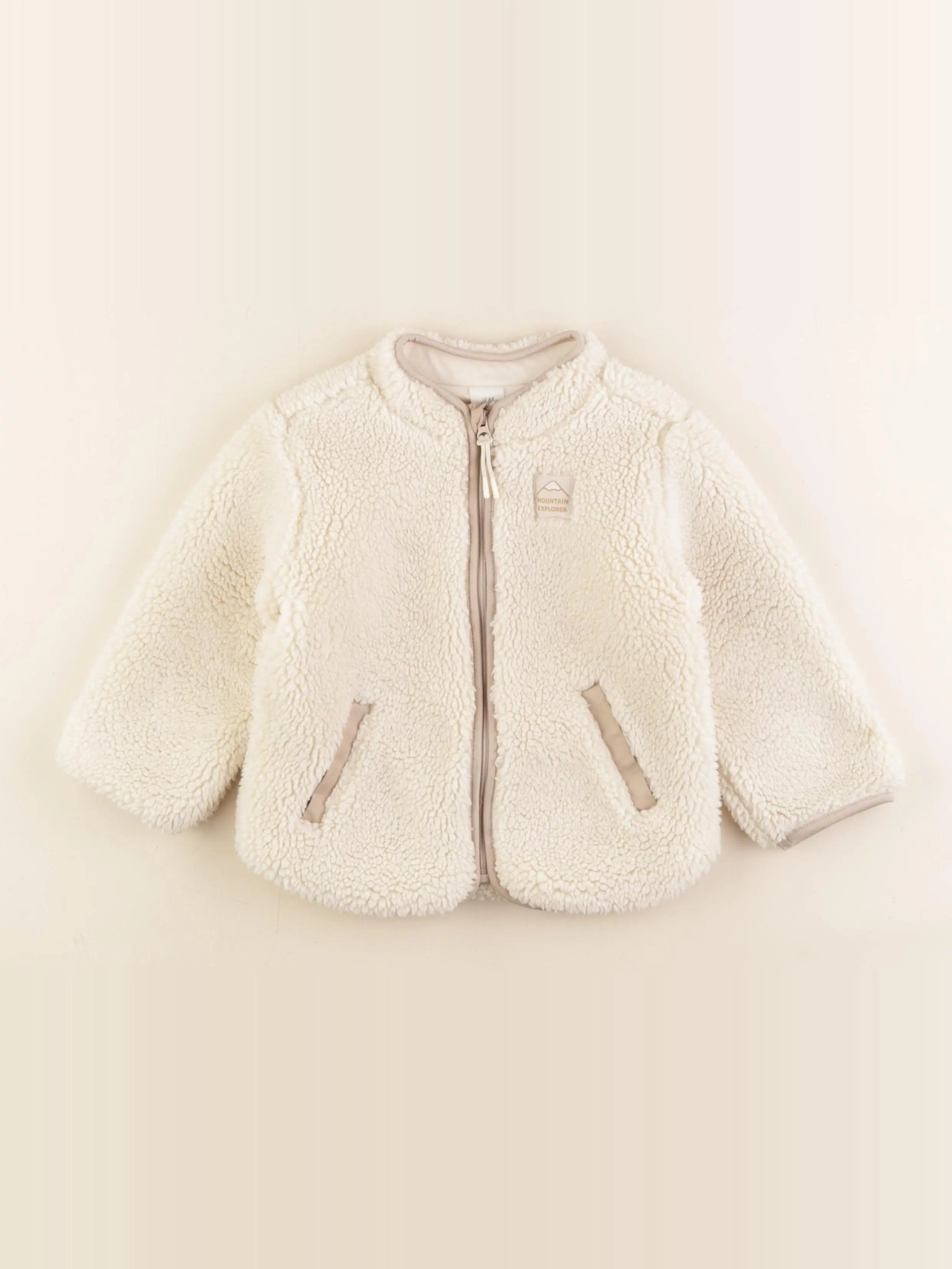 H&M - gilet blanc - 12/18 mois