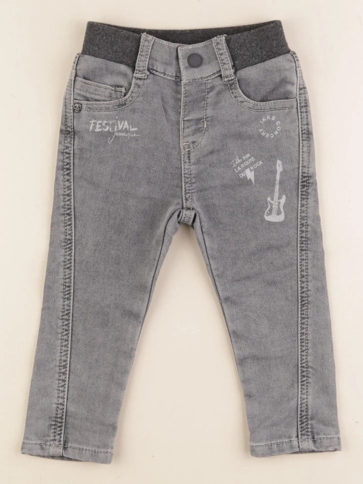IKKS - jean gris - 18 mois