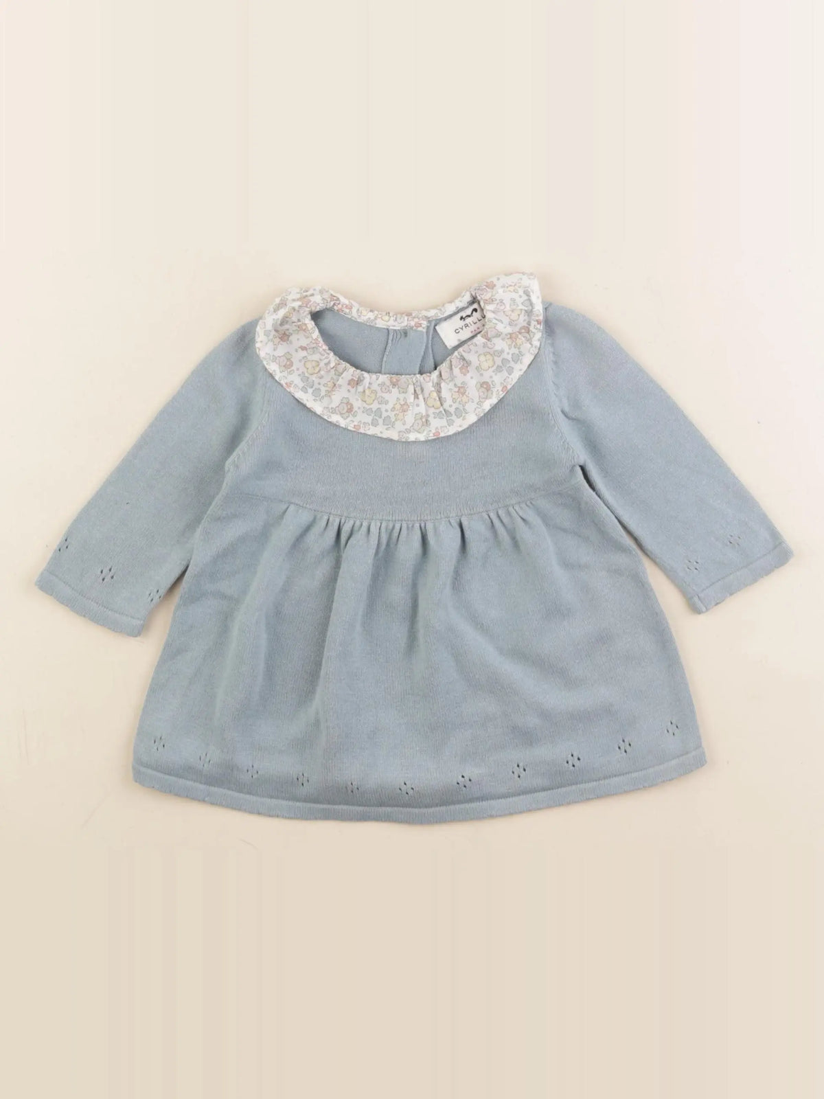 Cyrillus - robe bleu - 3 mois