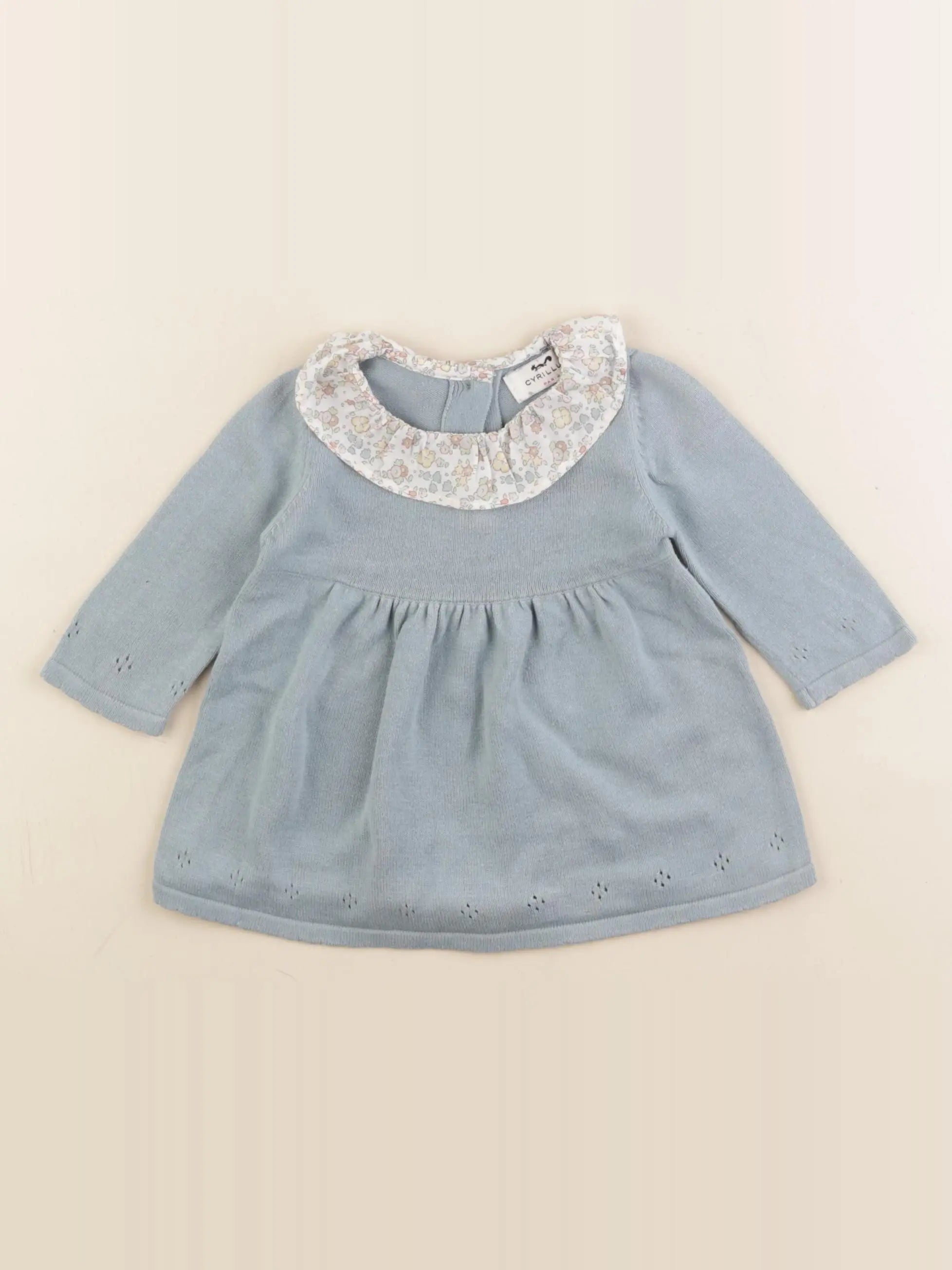 Cyrillus - robe bleu - 3 mois