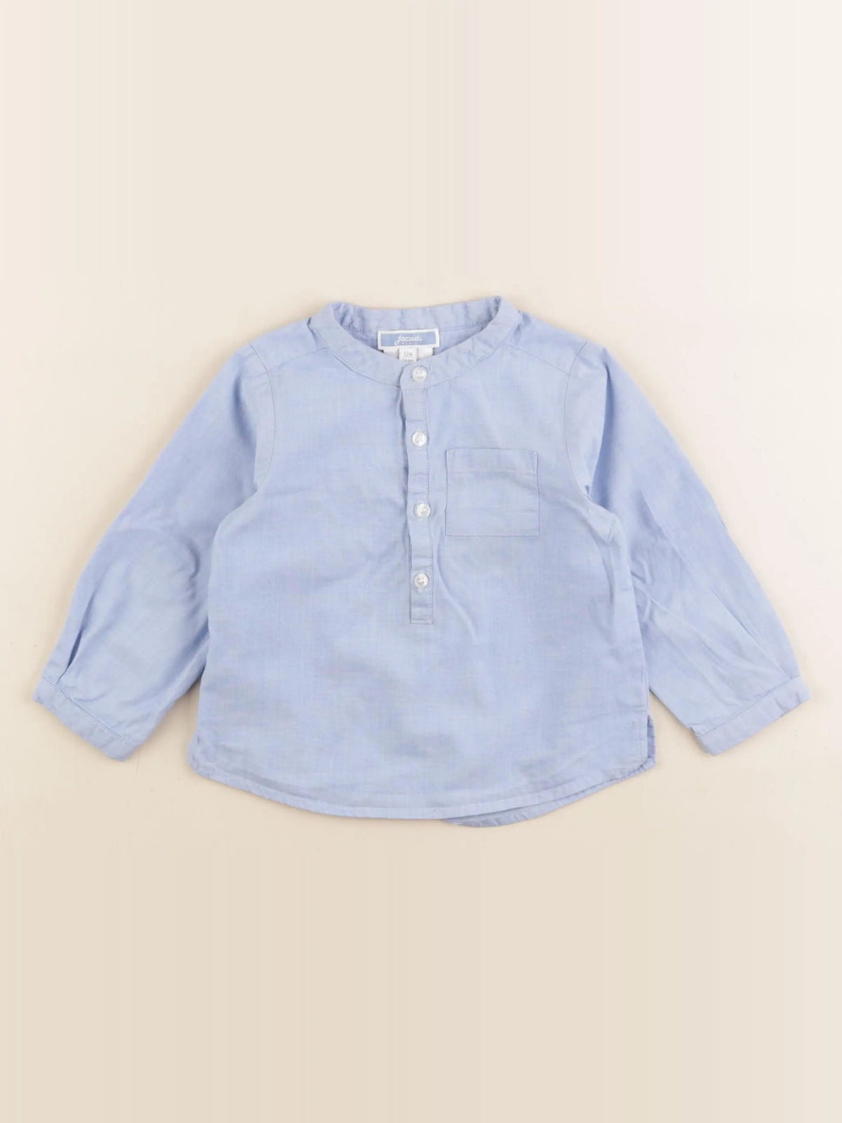 Jacadi - chemise bleu - 12 mois