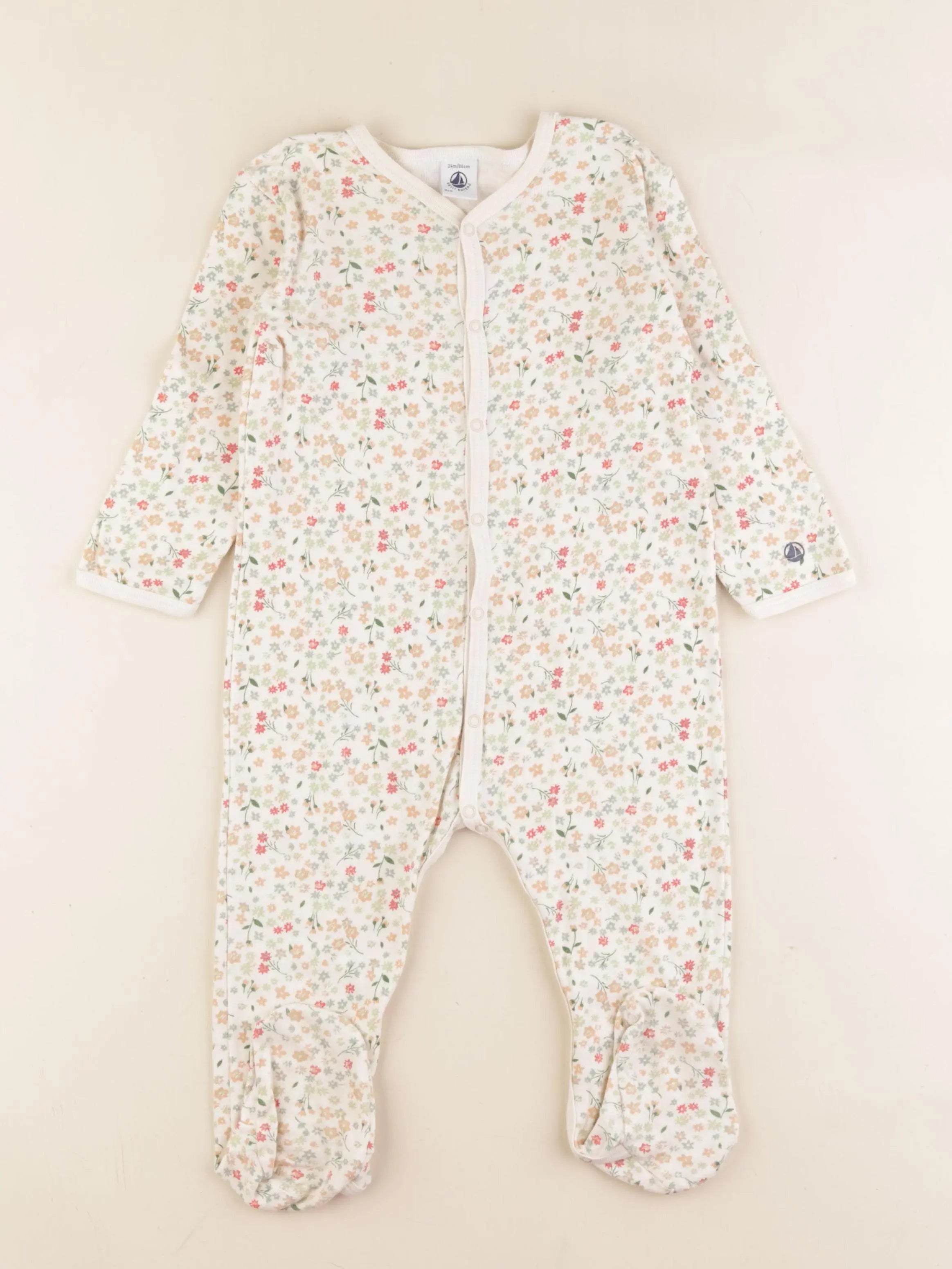 Petit Bateau - pyjama coton multicolore - 24 mois