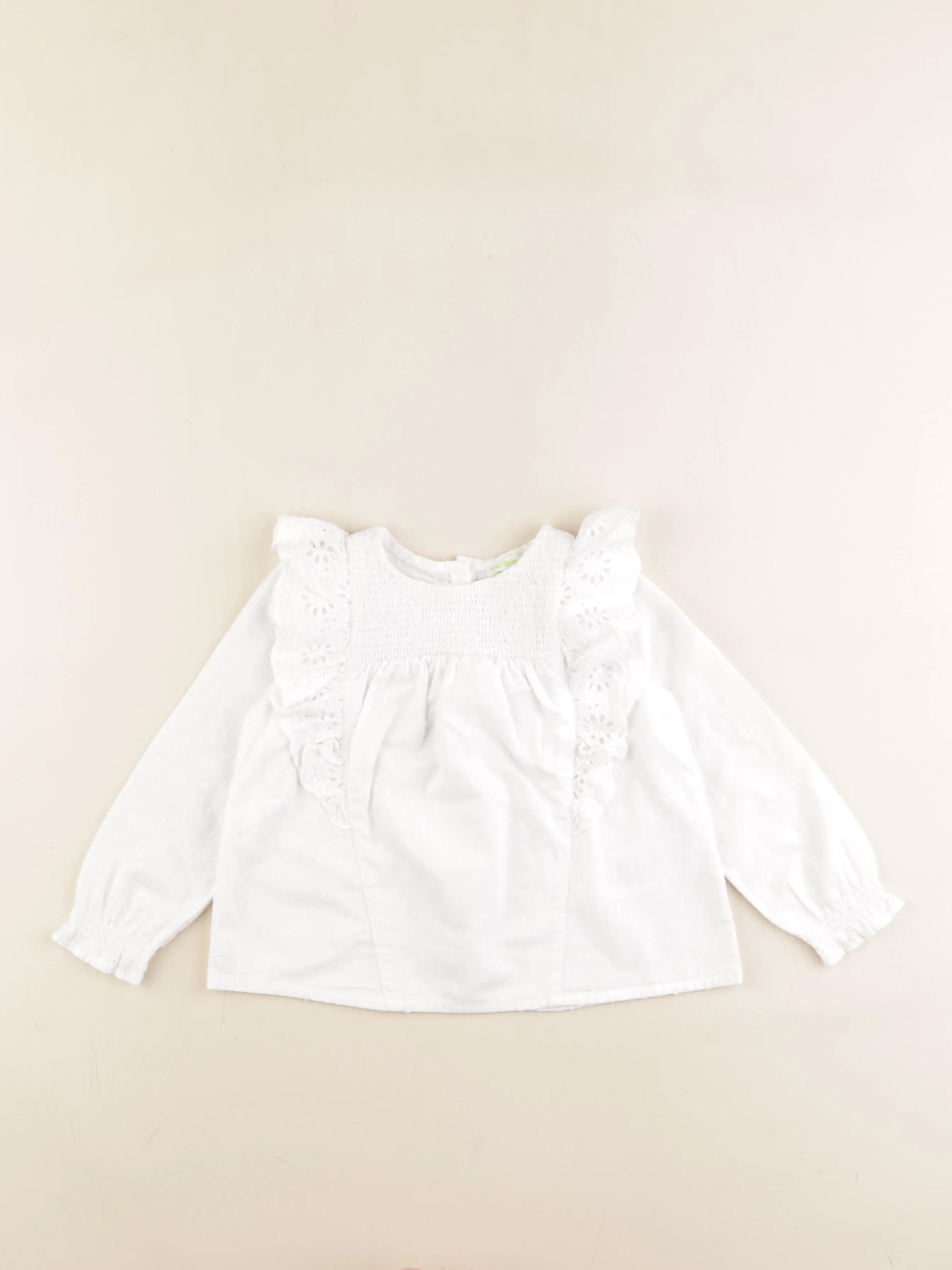 Vertbaudet - blouse blanc - 3 ans