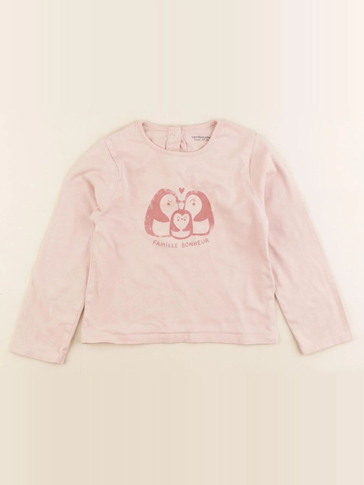 Vertbaudet - tee-shirt rose - 36 mois
