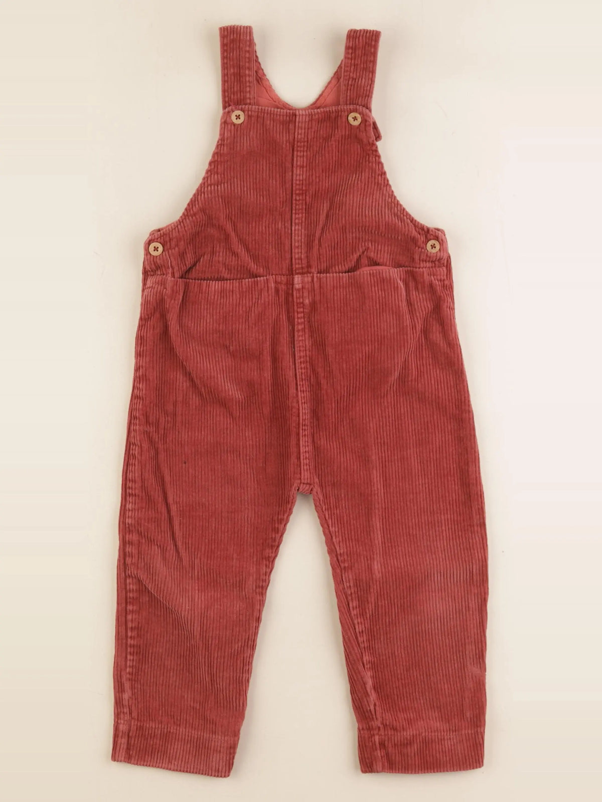 Vertbaudet - salopette rouge - 2 ans