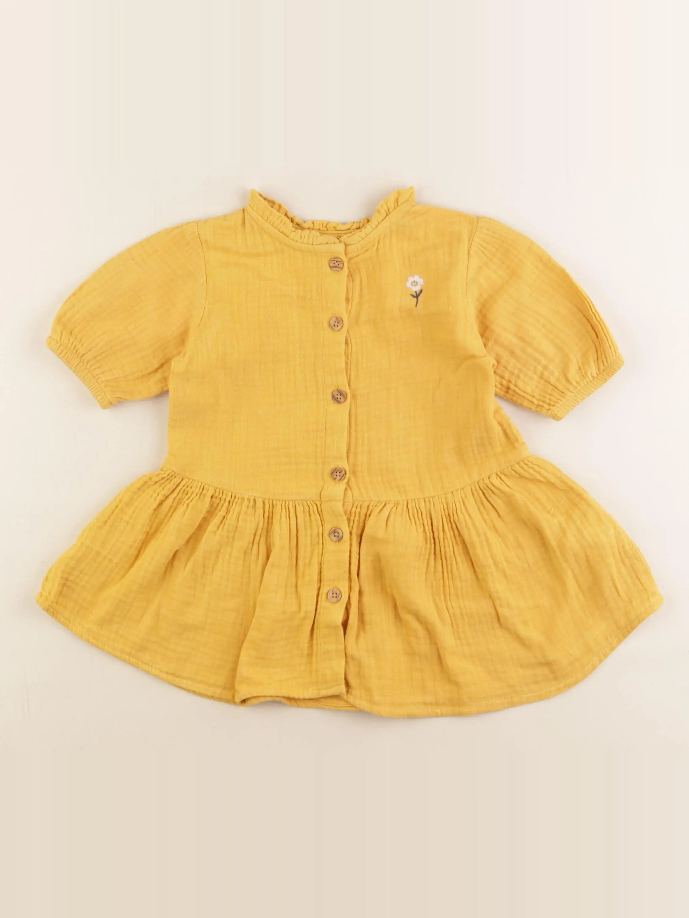 Vertbaudet - robe jaune - 2 ans