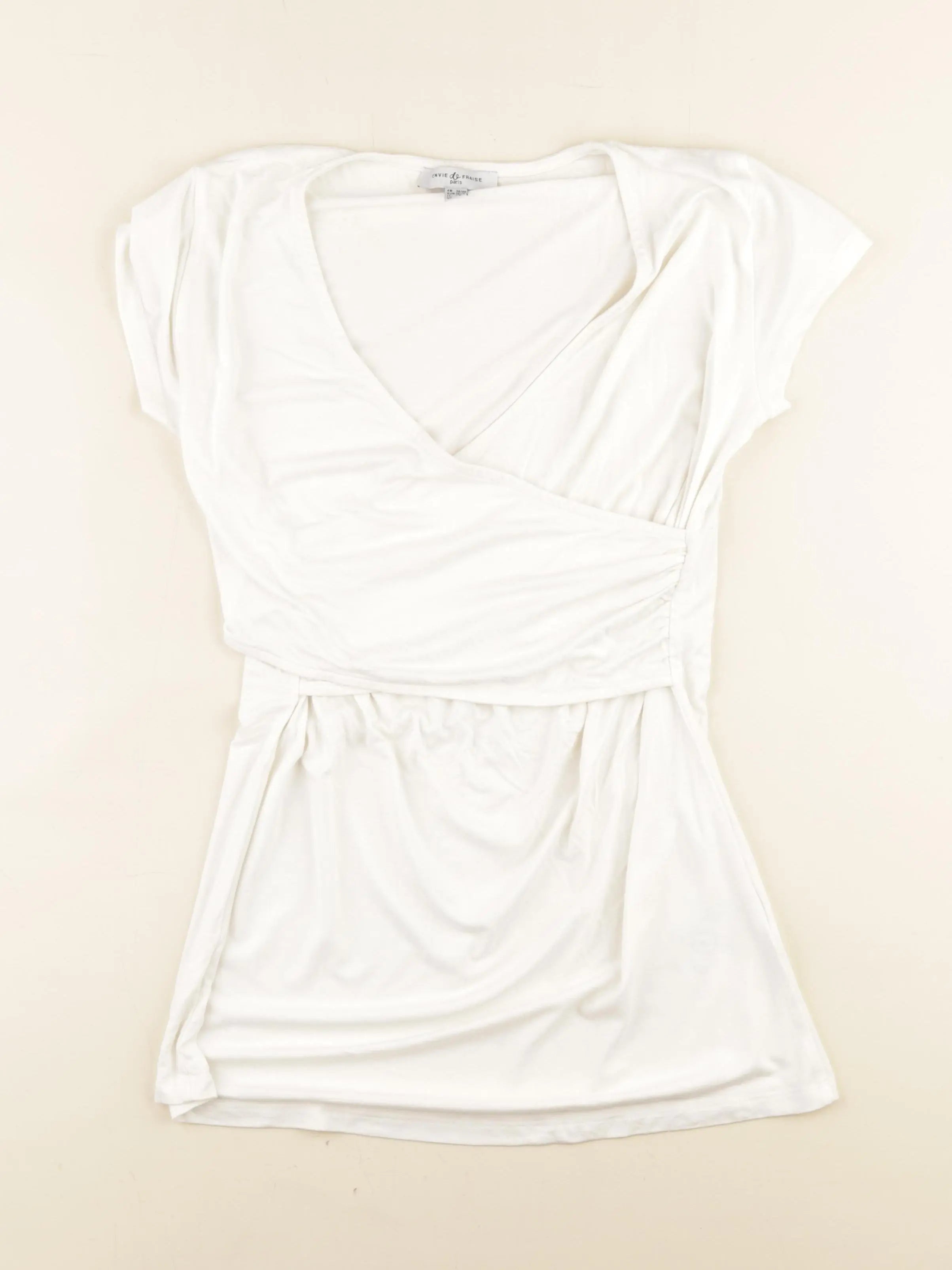 Envie de fraise - tee-shirt grossesse blanc - 38 à 40