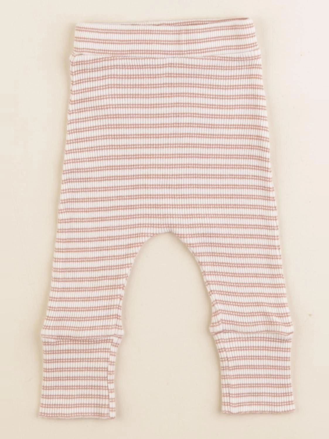 Vertbaudet - legging rose - 0/3 mois