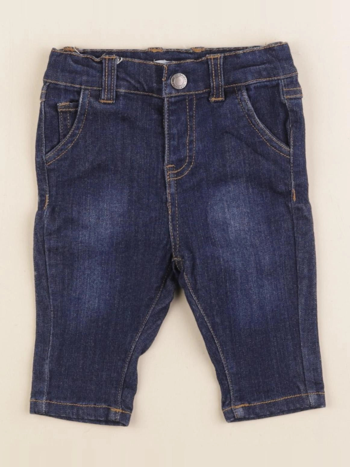 Vertbaudet - jean bleu - 3 mois