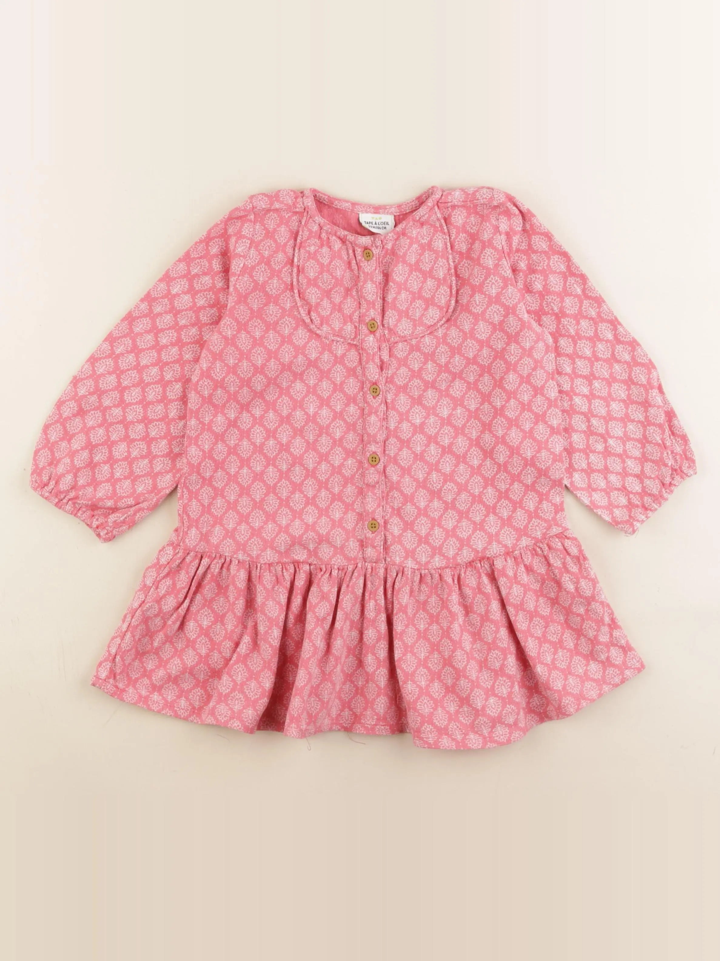 Tape à l'oeil - robe rose - 24 mois