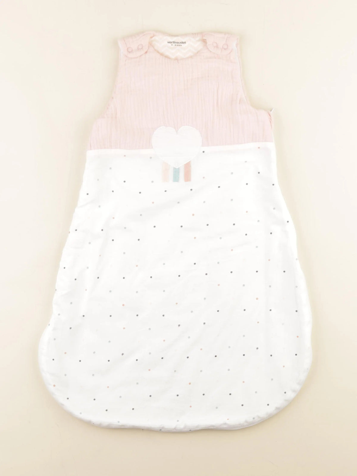 Vertbaudet - gigoteuse rose - 0/4 mois