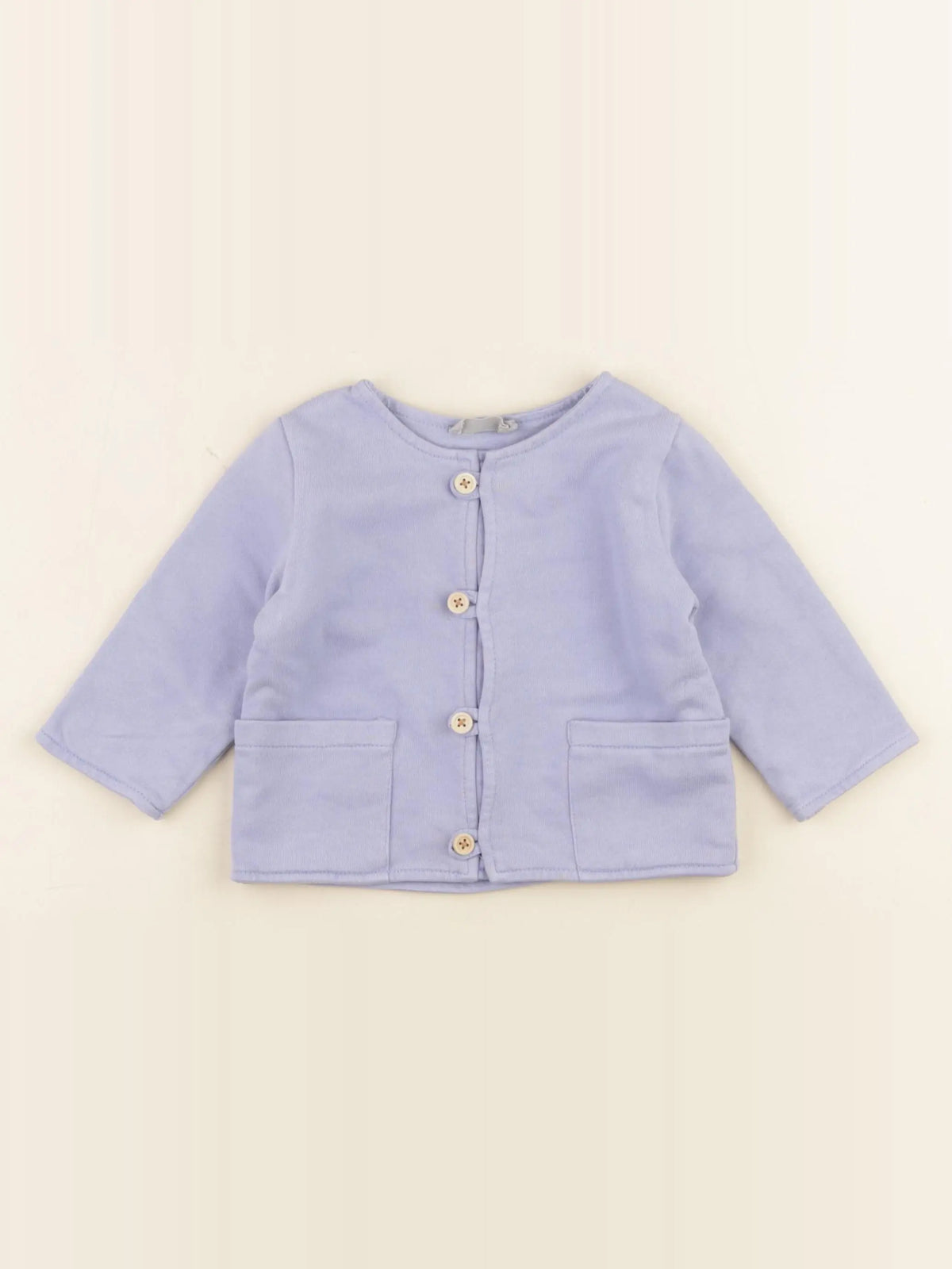 Boutchou - gilet bleu - 6 mois