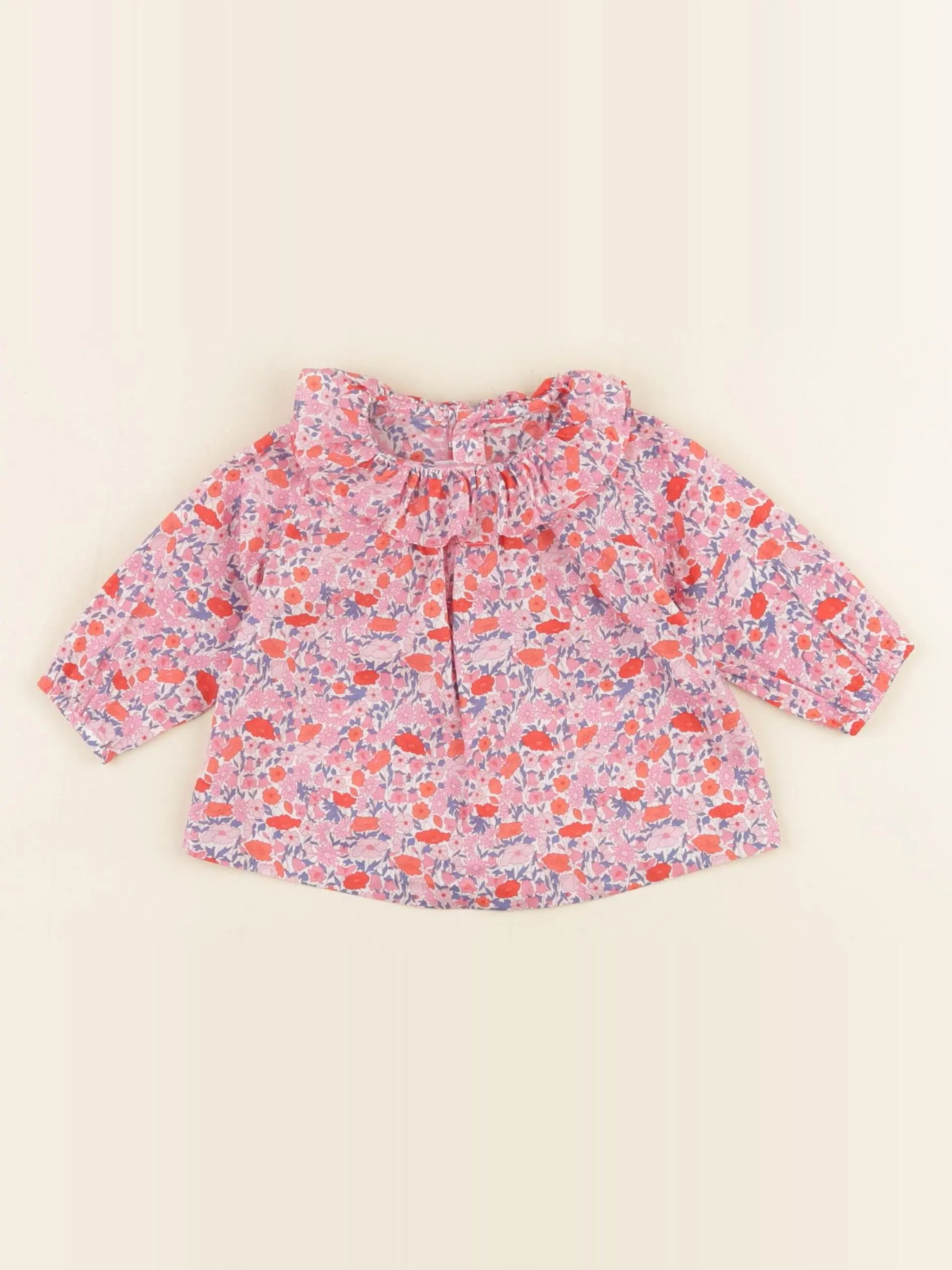 Jacadi - blouse liberty rose - 3 mois