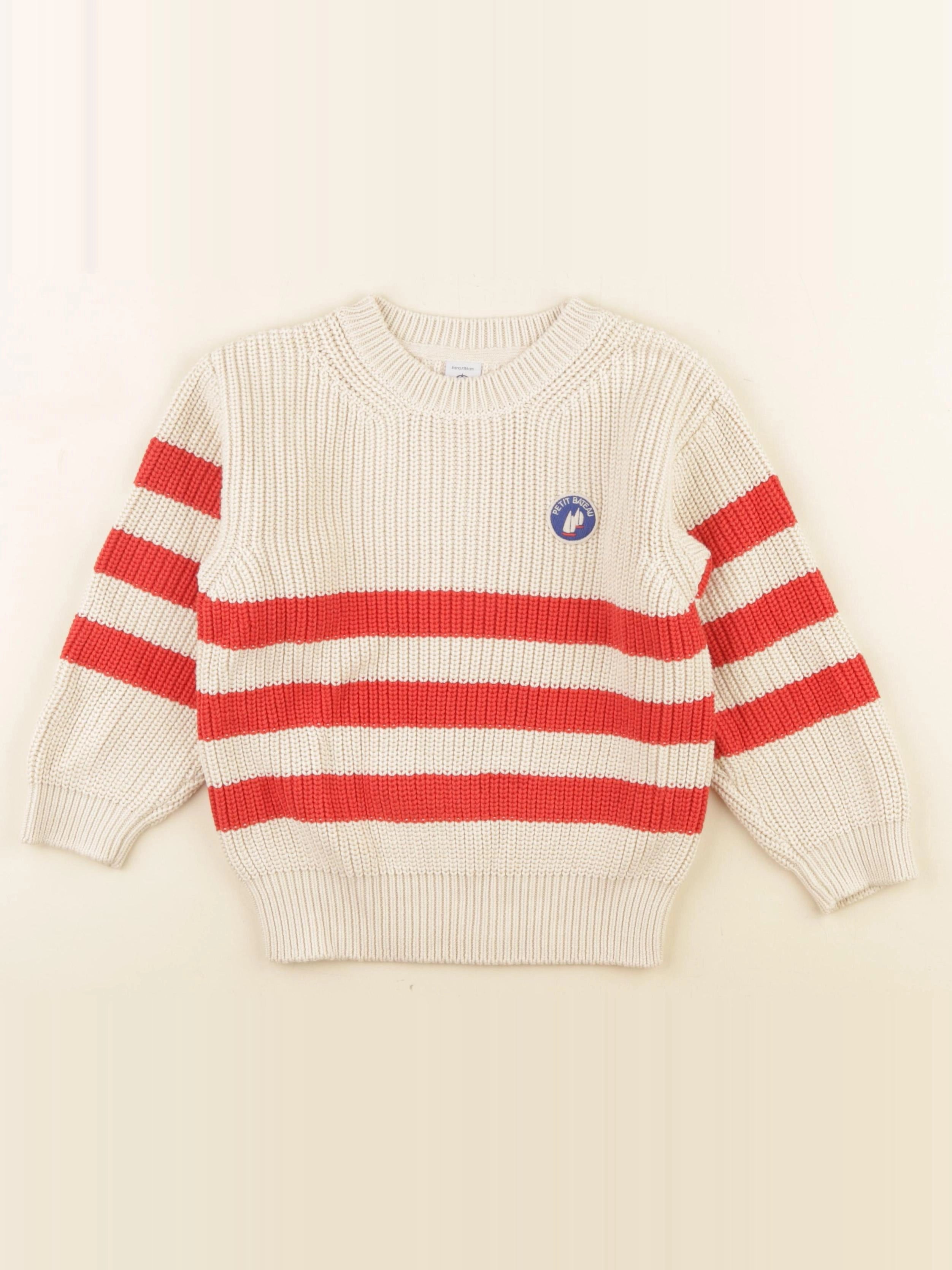 Petit Bateau - pull beige - 6 ans