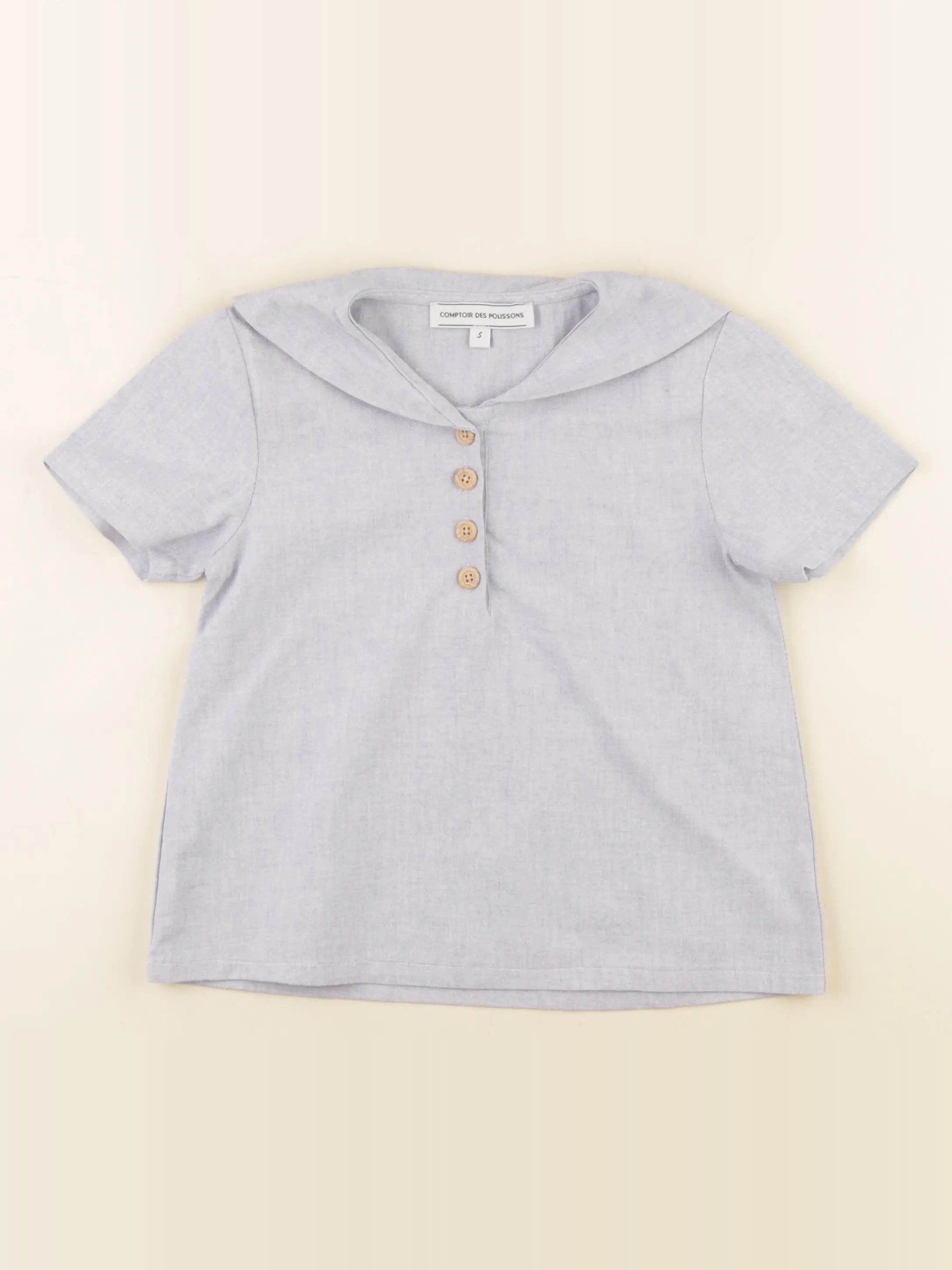 Comptoir des Polissons - blouse bleu - 5 ans