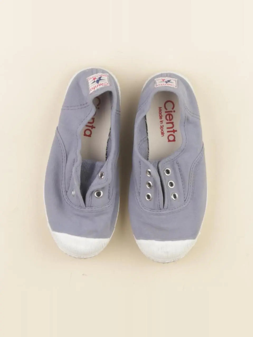 Cienta - tennis à scratch/ lacets bleu - pointure 28