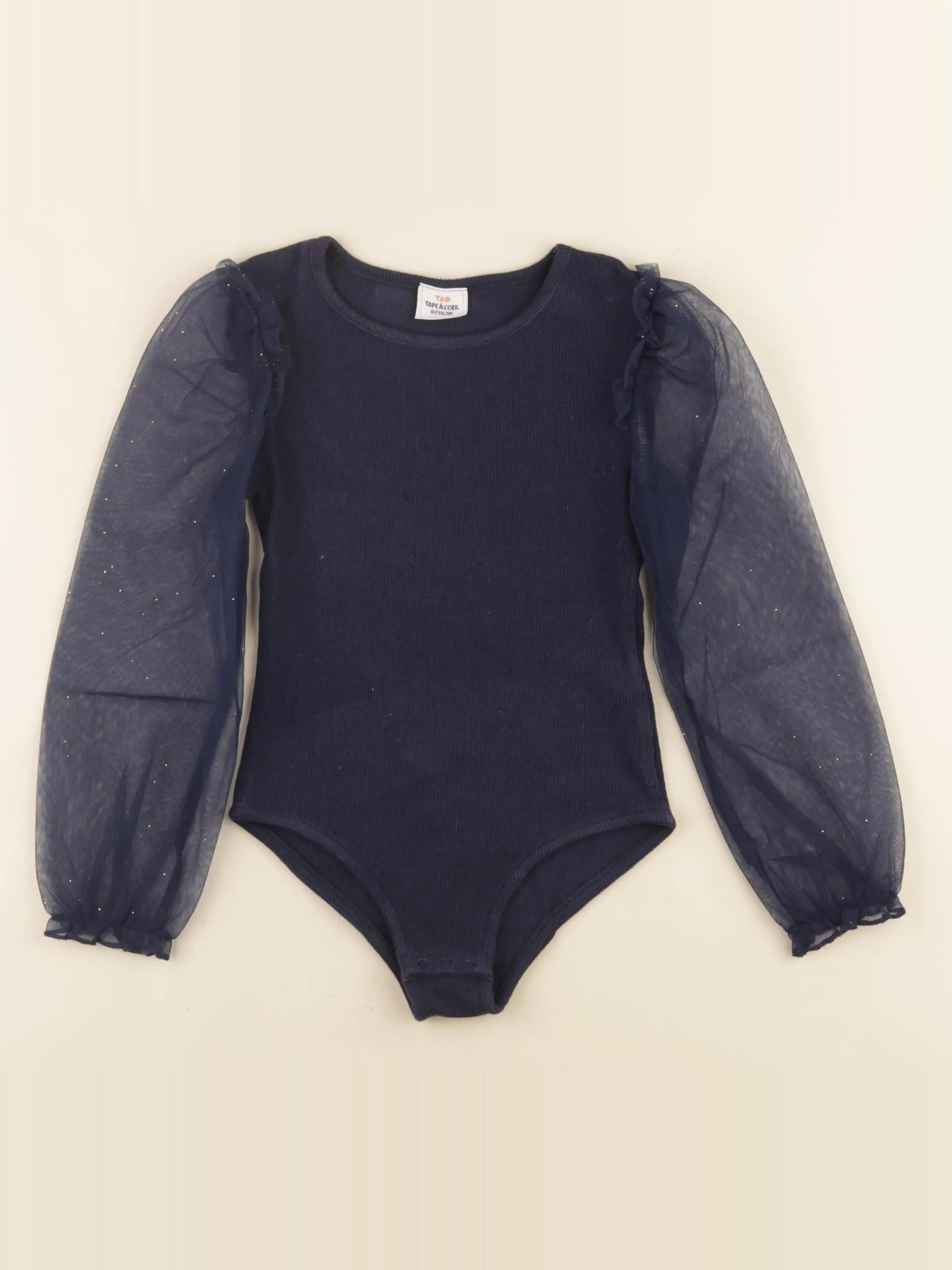 Tape à l'oeil - body tee-shirt bleu - 6 ans