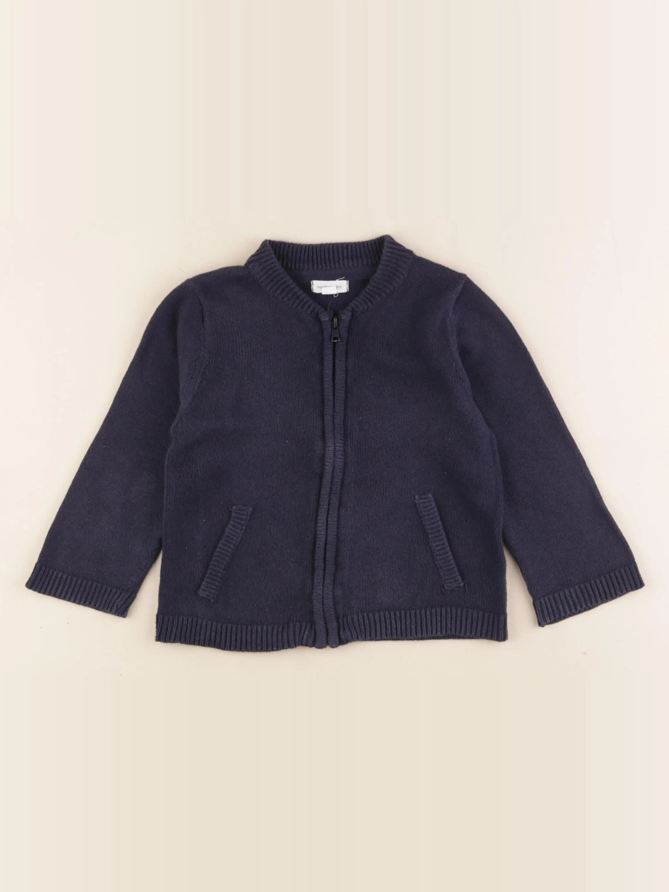 Vertbaudet - gilet bleu - 24 mois