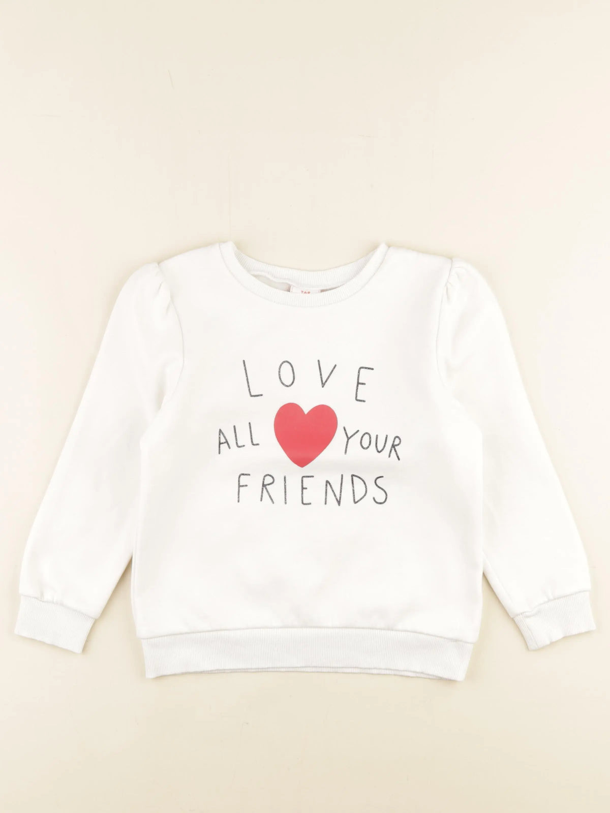 Tape à l'oeil - sweat blanc - 6 ans