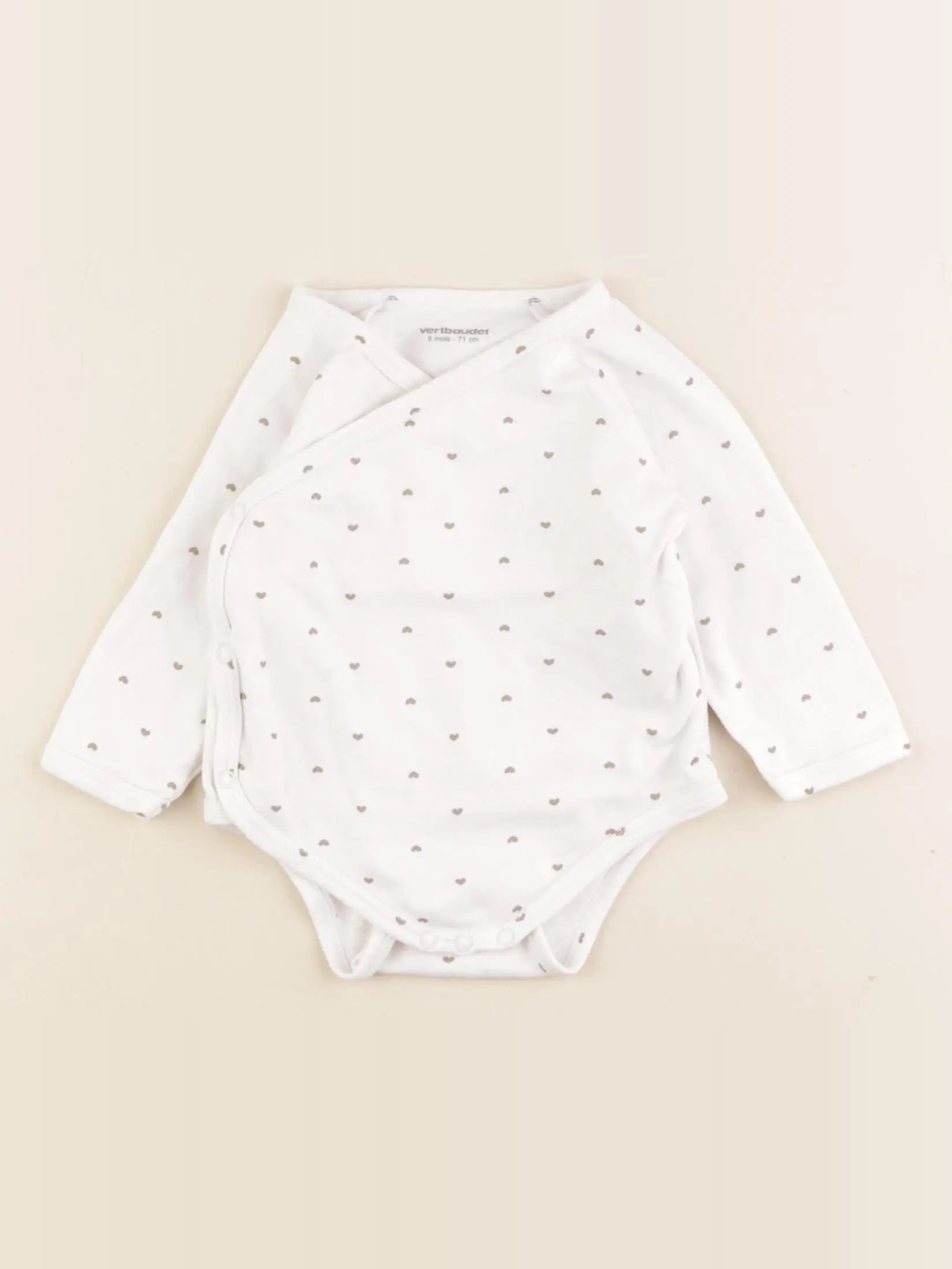 Vertbaudet - body blanc - 9 mois