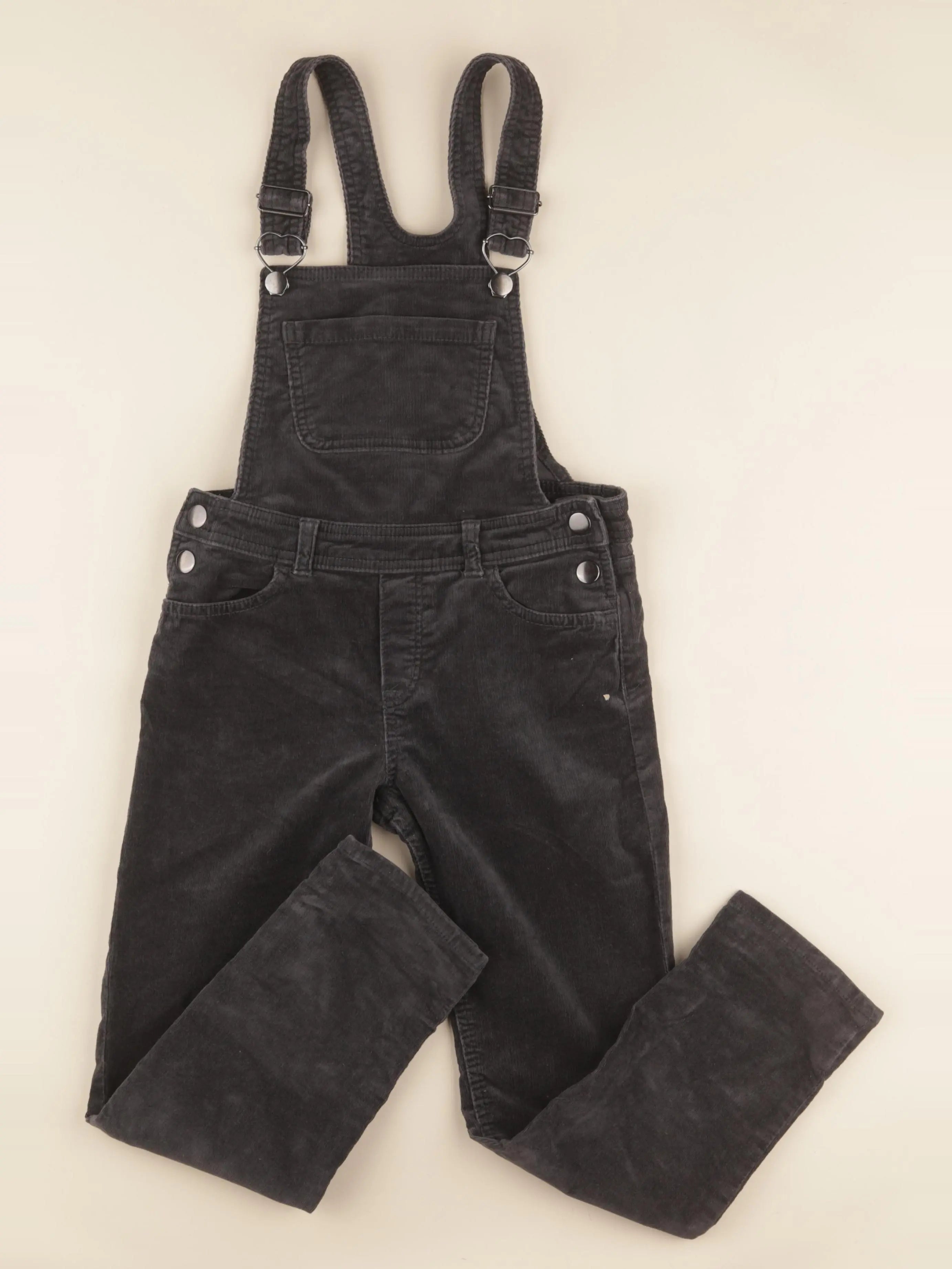 H&M - salopette gris - 7/8 ans