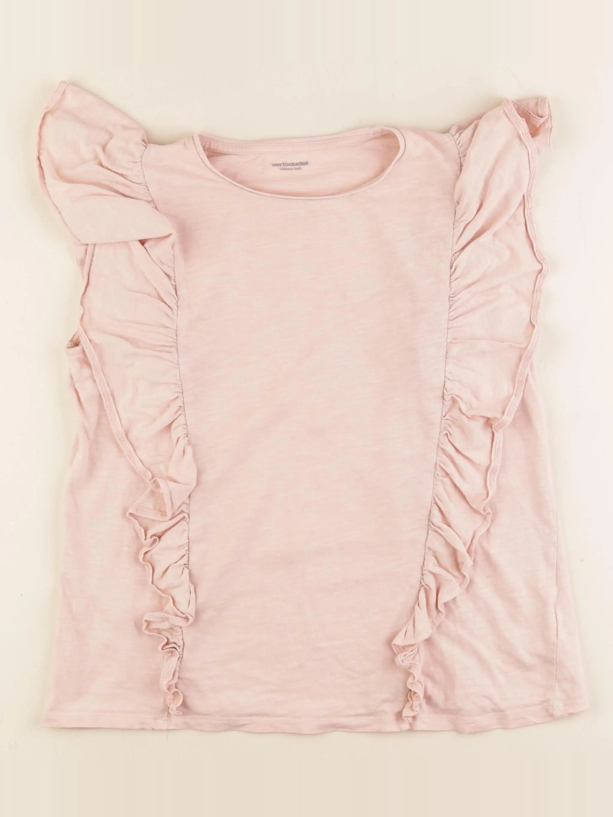 Vertbaudet - tee-shirt rose - 14 ans