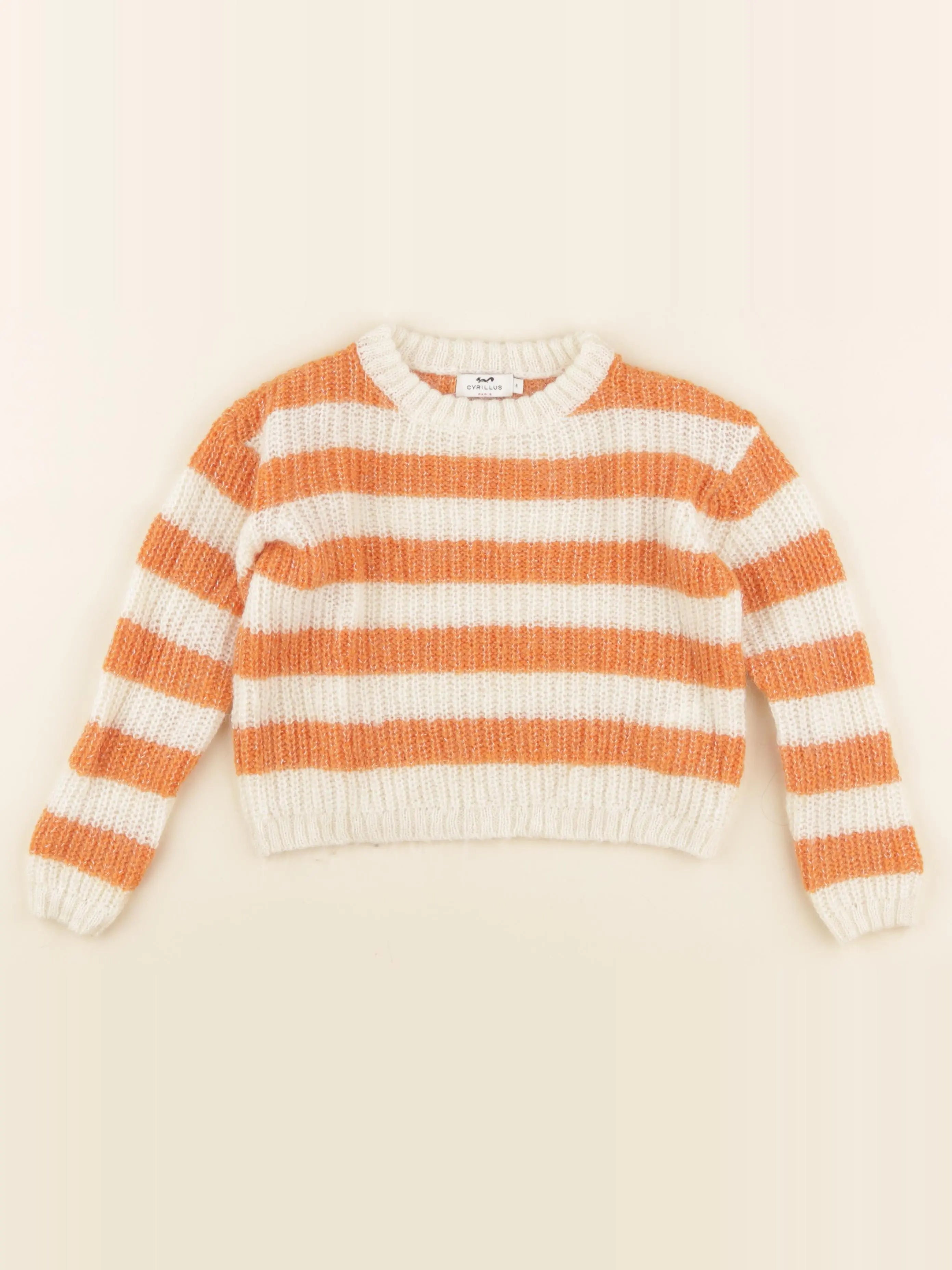 Cyrillus - pull beige - 6 ans