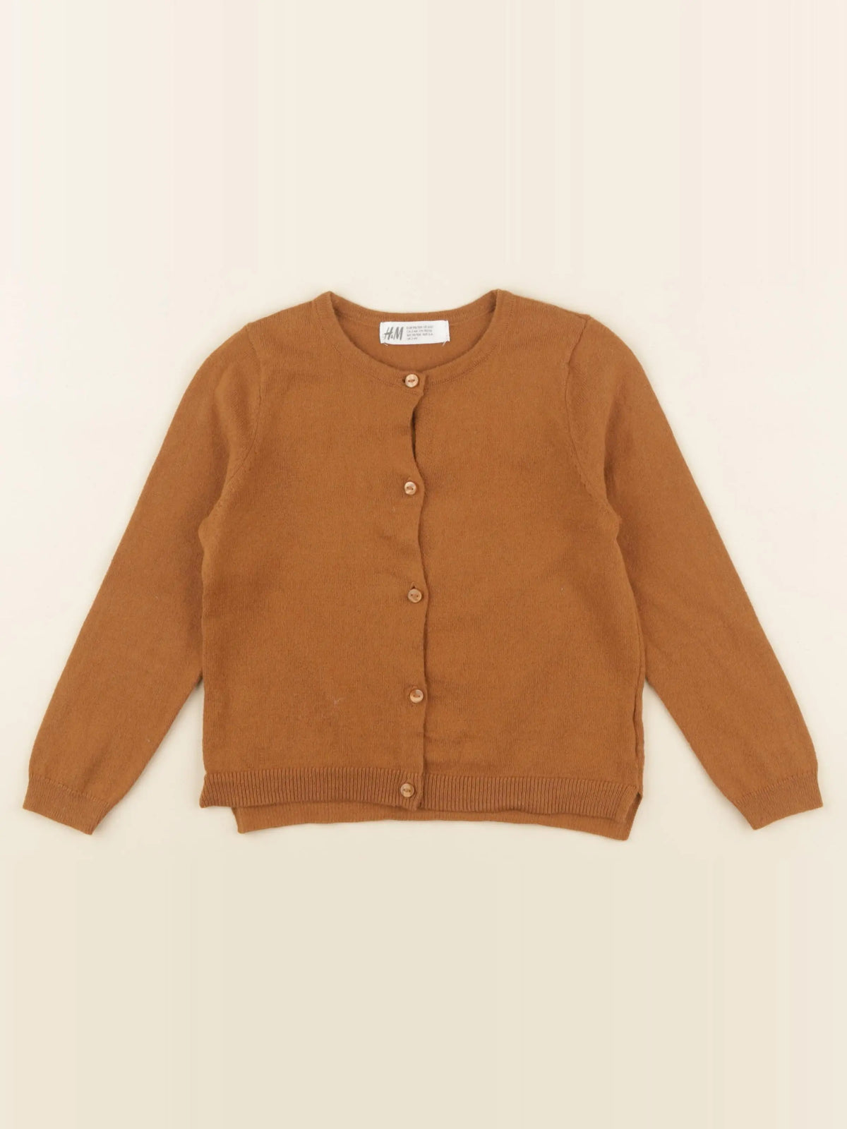 H&M - gilet marron - 3/4 ans