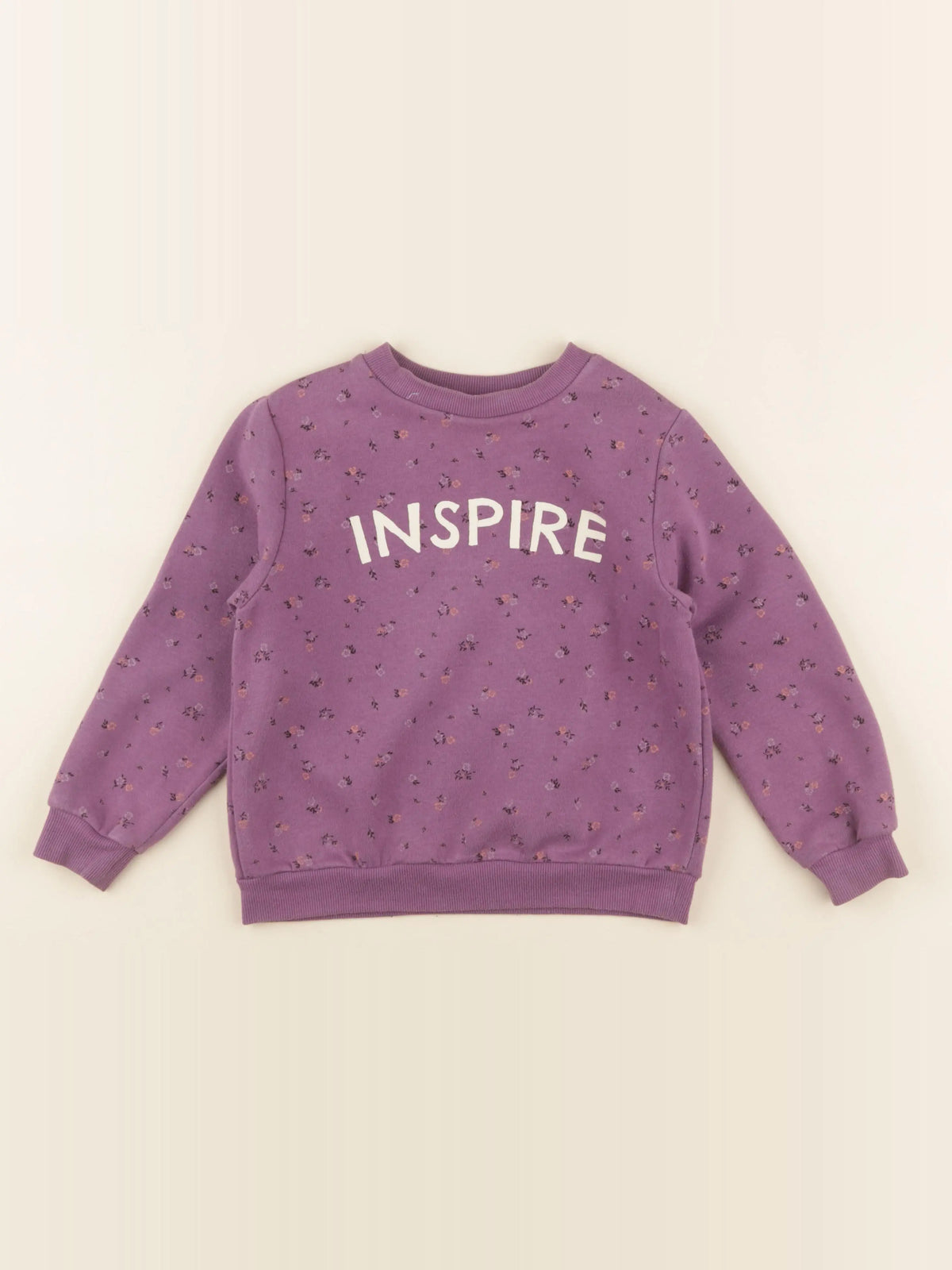 H&M - sweat violet - 4/6 ans