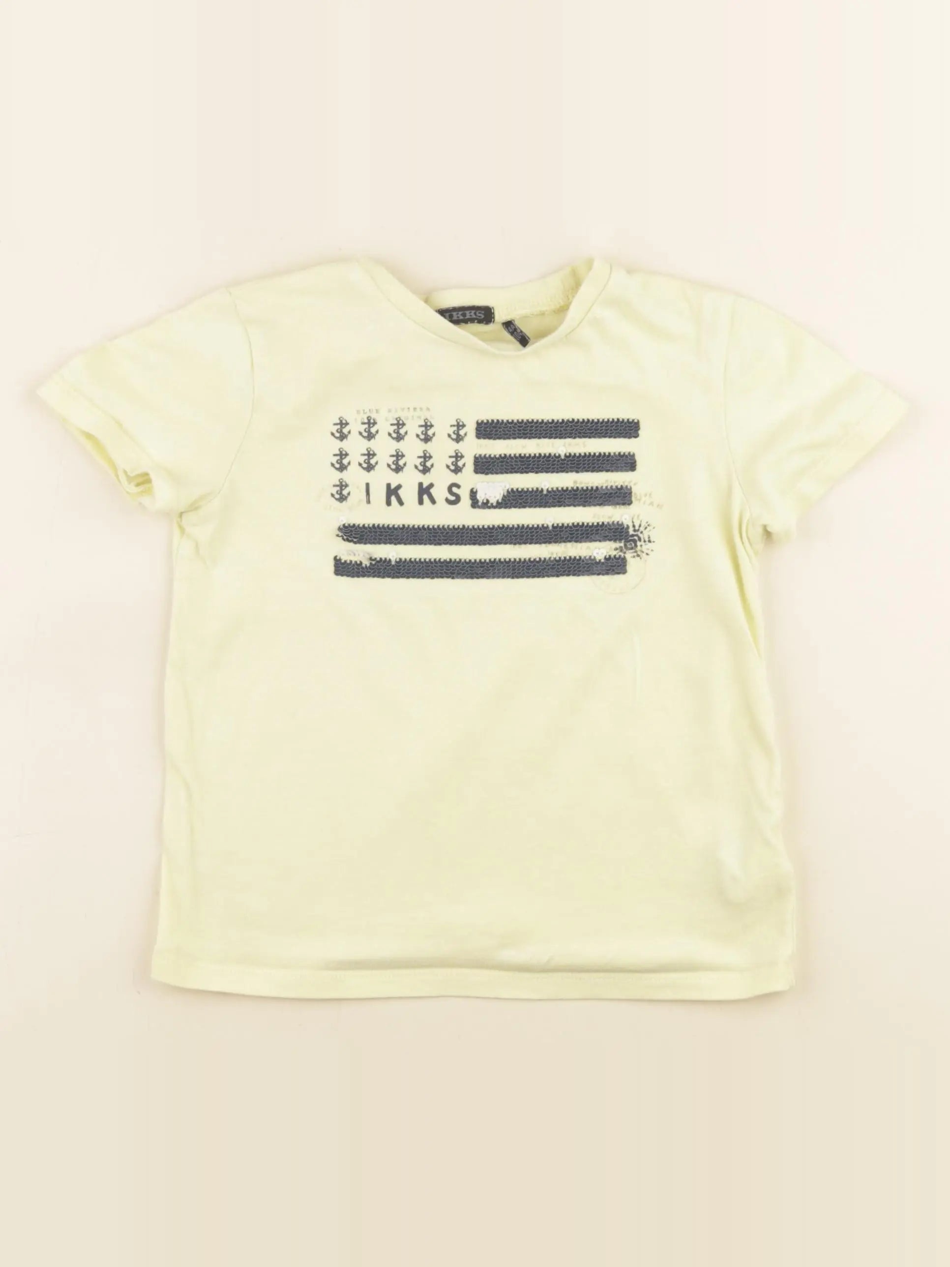 IKKS - tee-shirt jaune - 4 ans