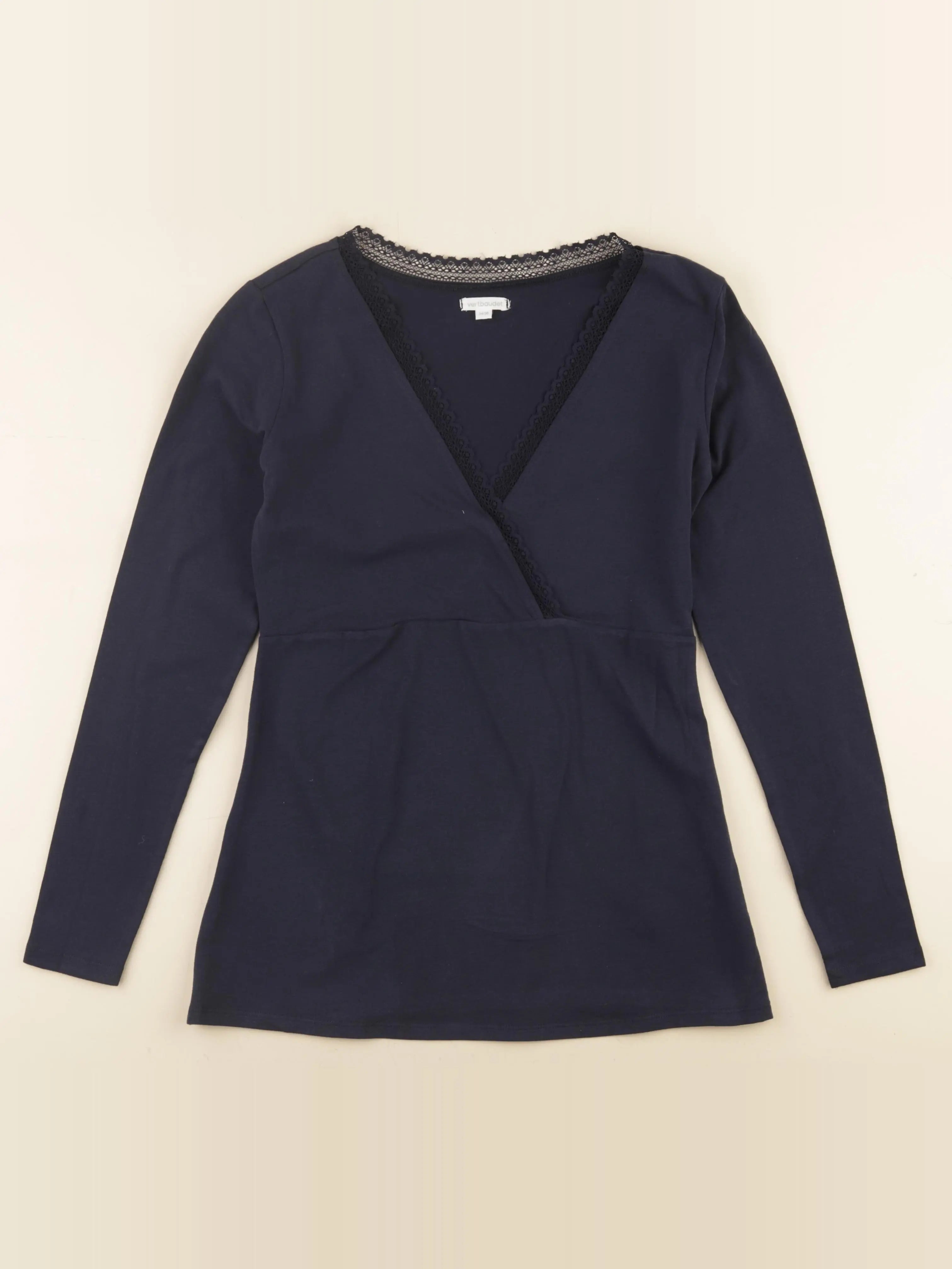 Vertbaudet - tee-shirt allaitement bleu - 34 à 36