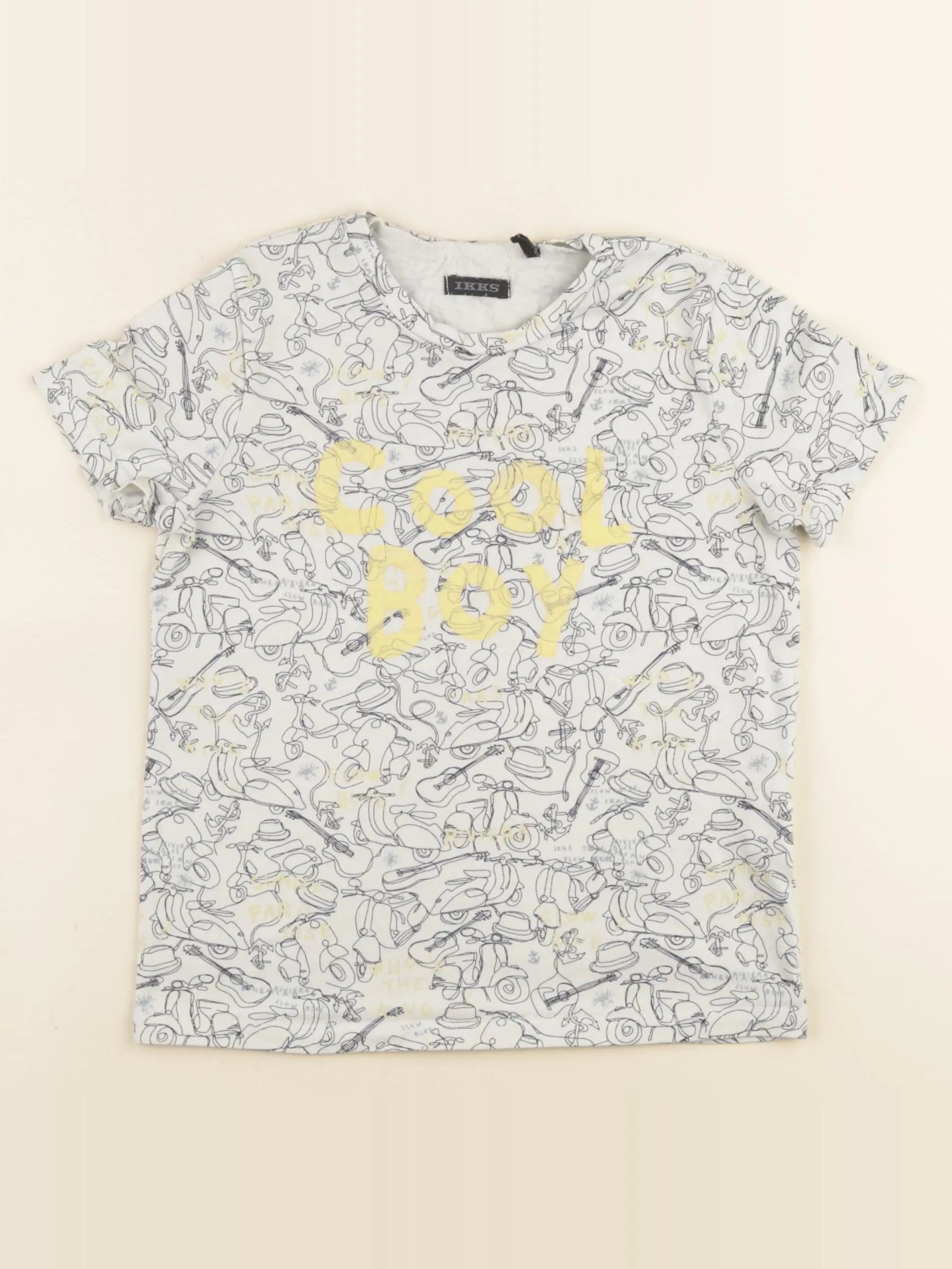 IKKS - tee-shirt beige - 4 ans