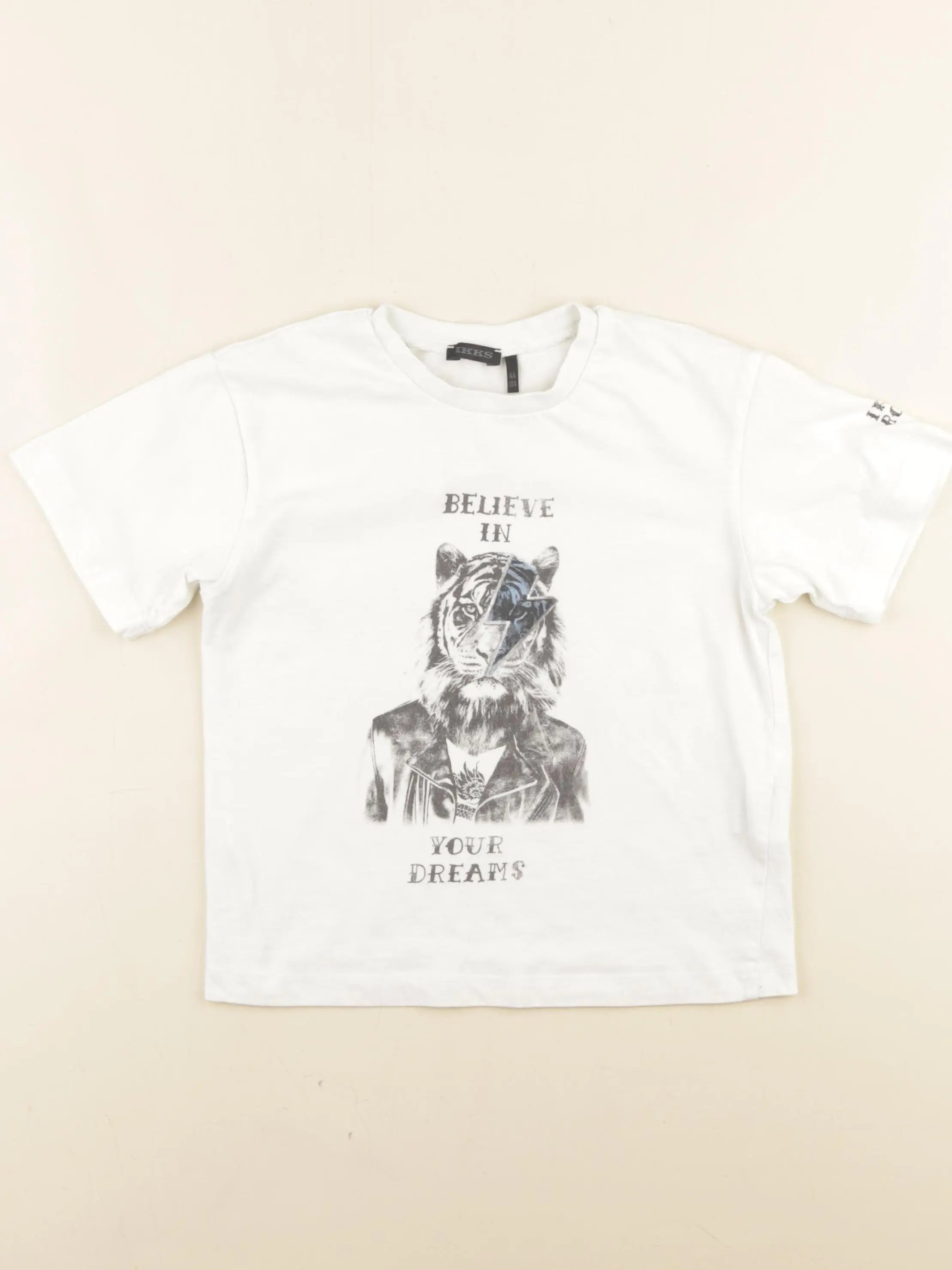 IKKS - tee-shirt blanc - 4 ans