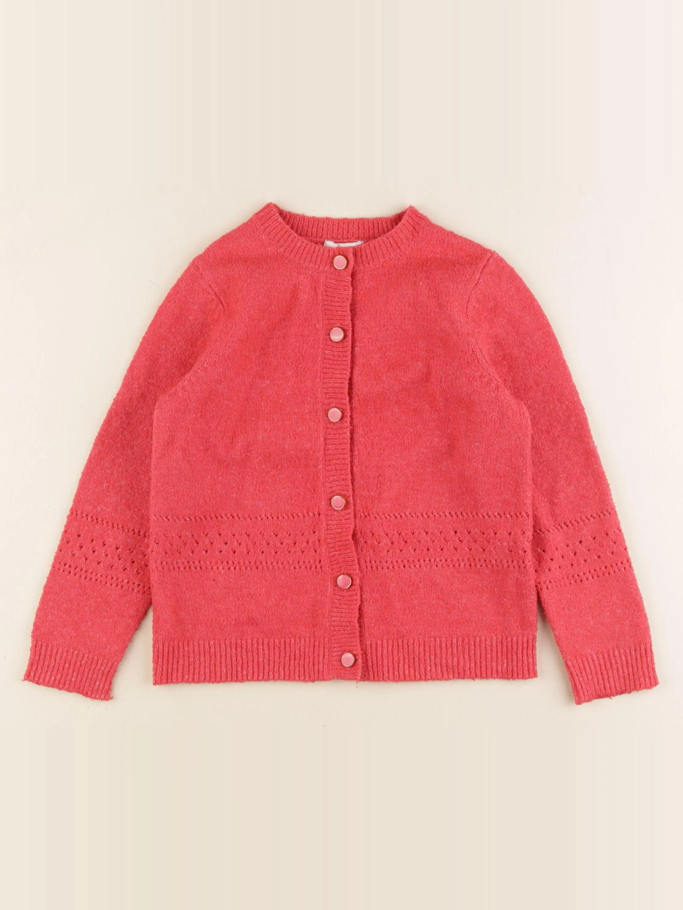 Vertbaudet - gilet rouge - 5 ans