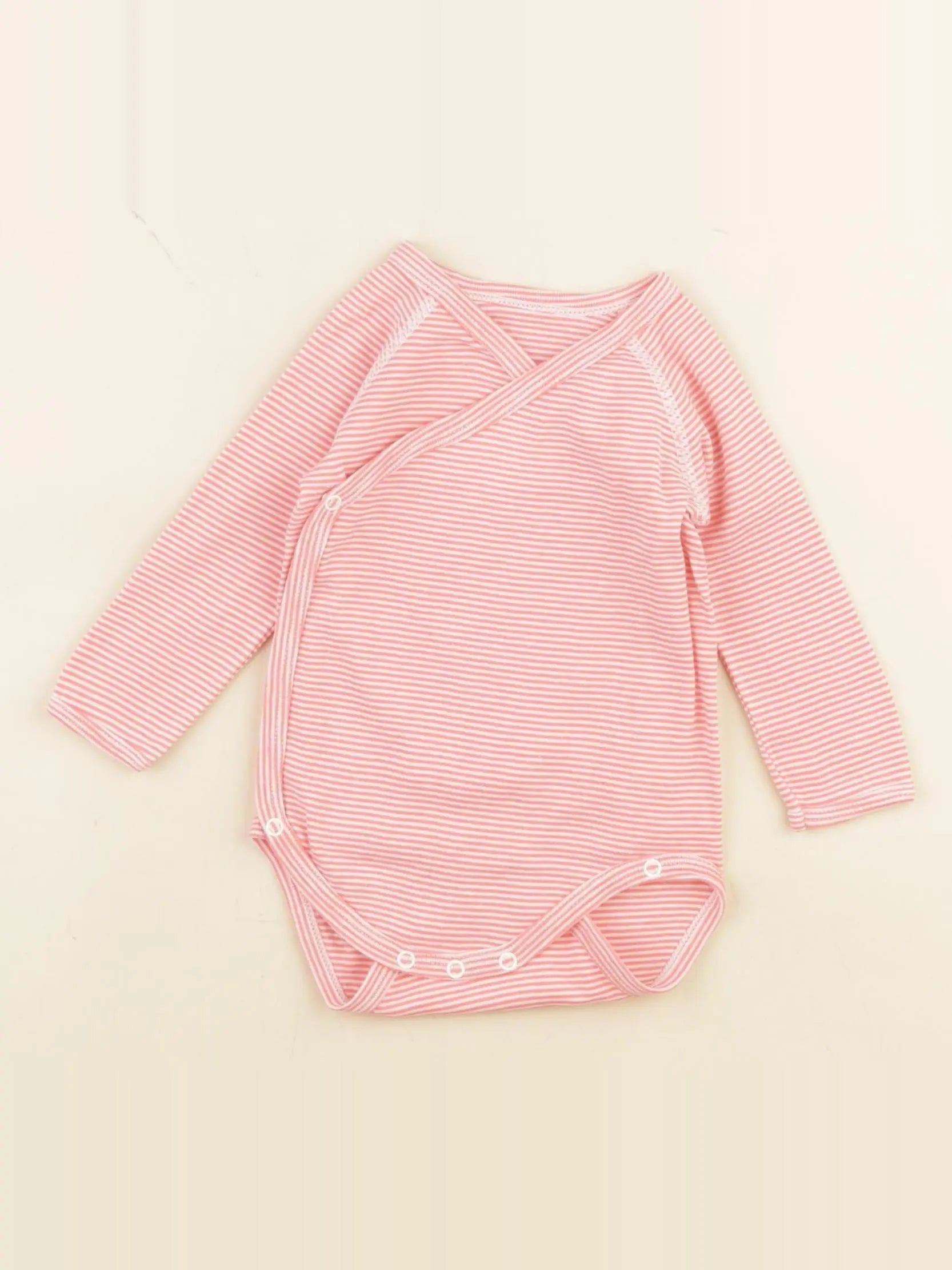 Petit Bateau - body orange - 6 mois