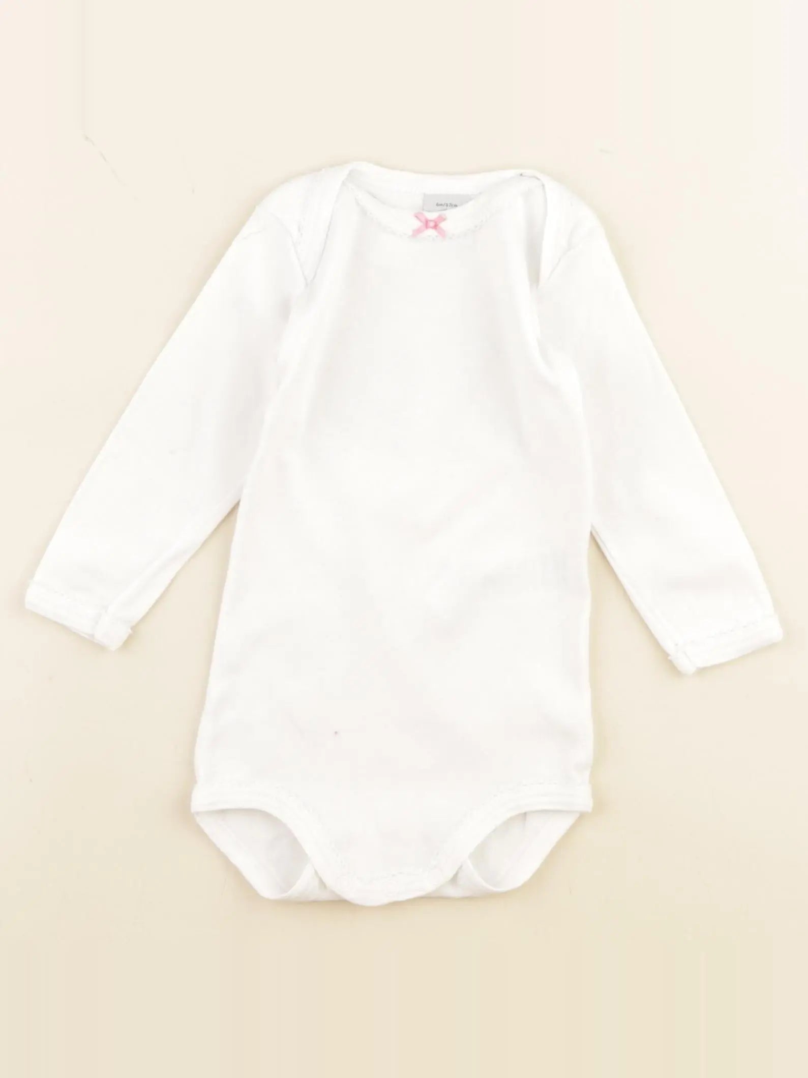 Petit Bateau - body blanc - 6 mois