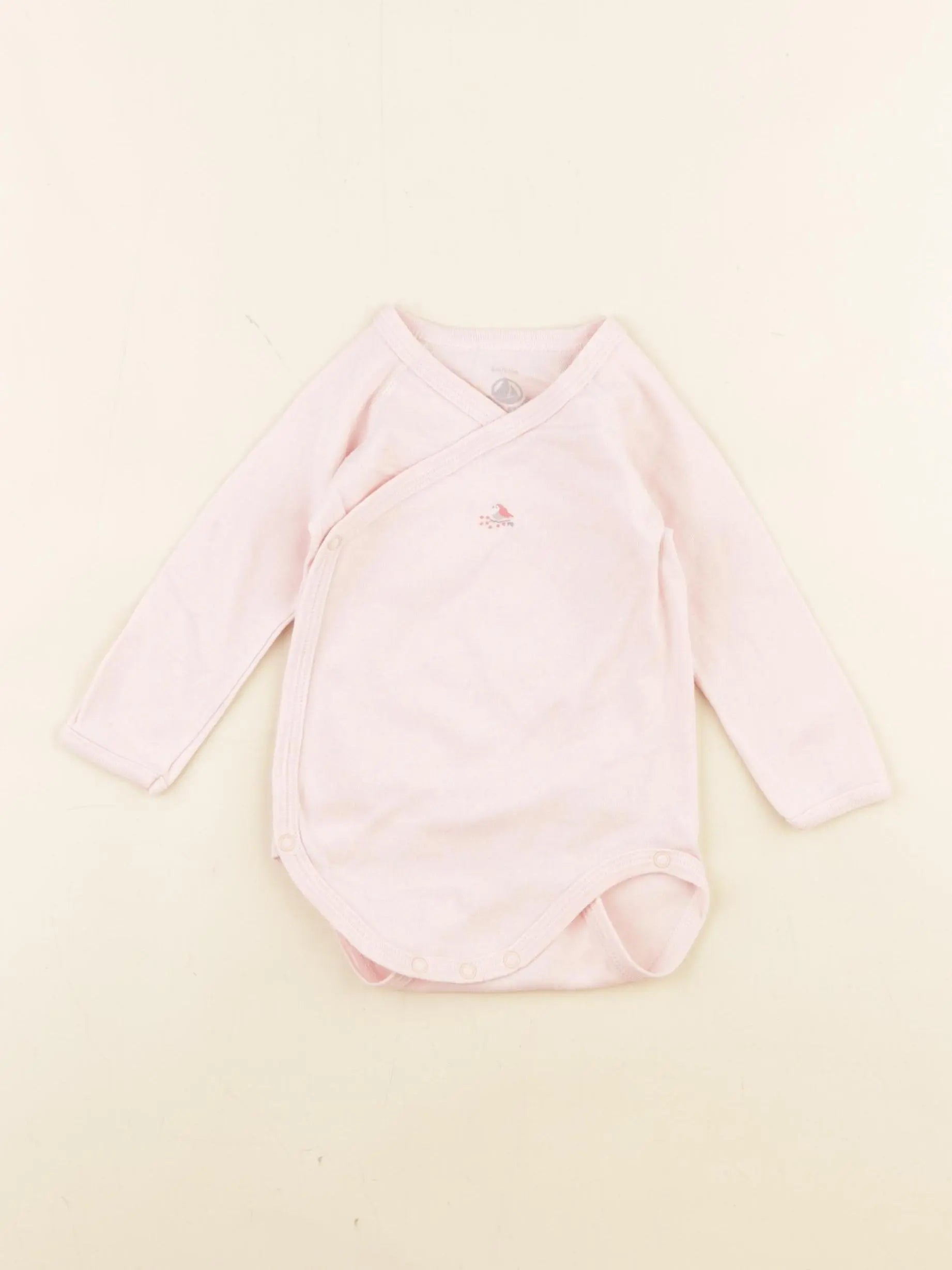 Petit Bateau - body rose - 6 mois