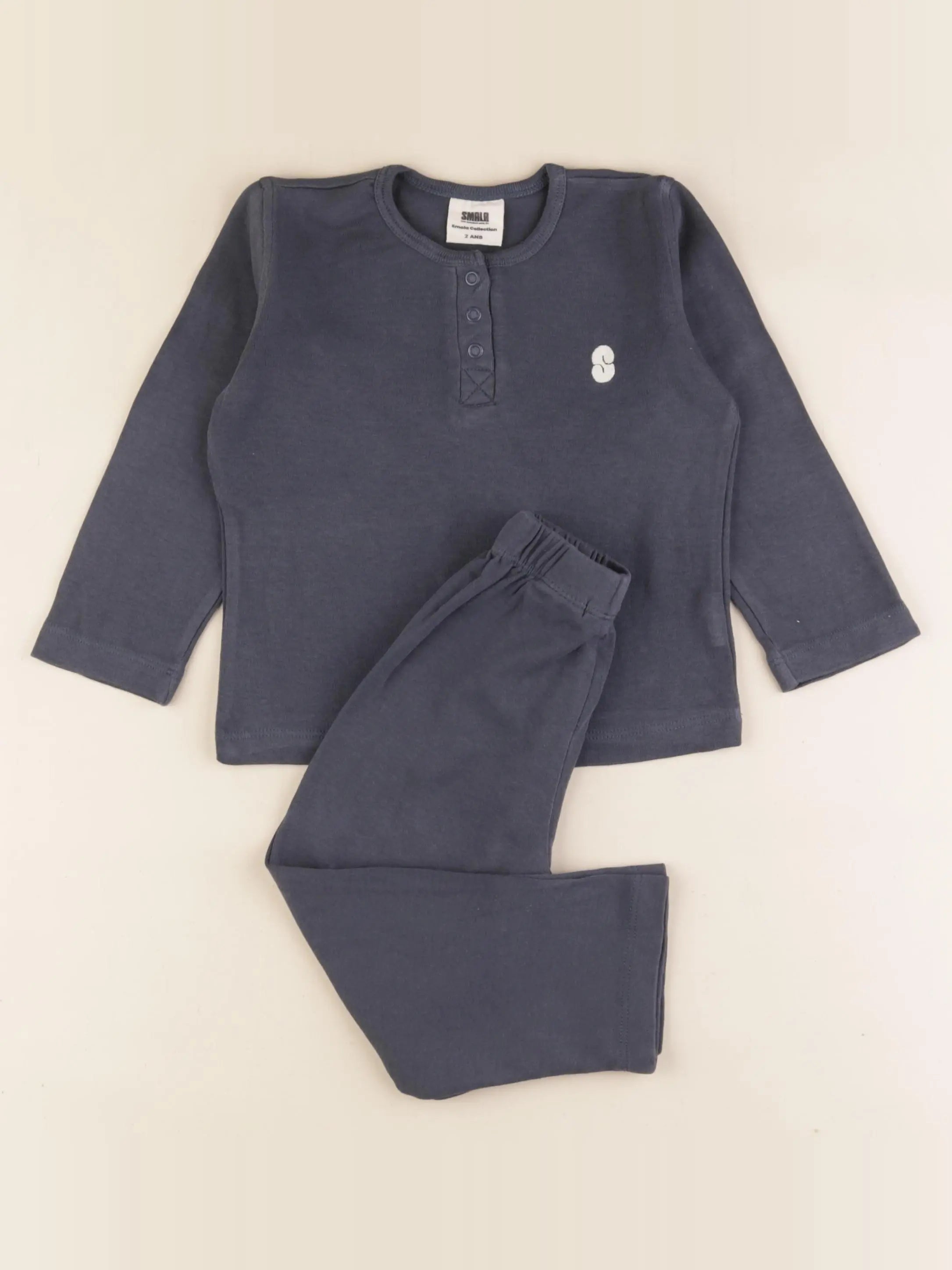 Smala - pyjama coton bleu - 2 ans