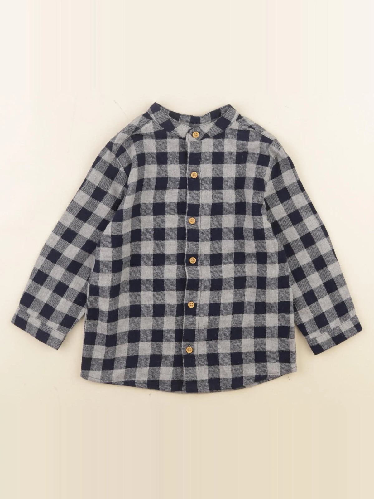 Boutchou - chemise bleu, gris - 36 mois
