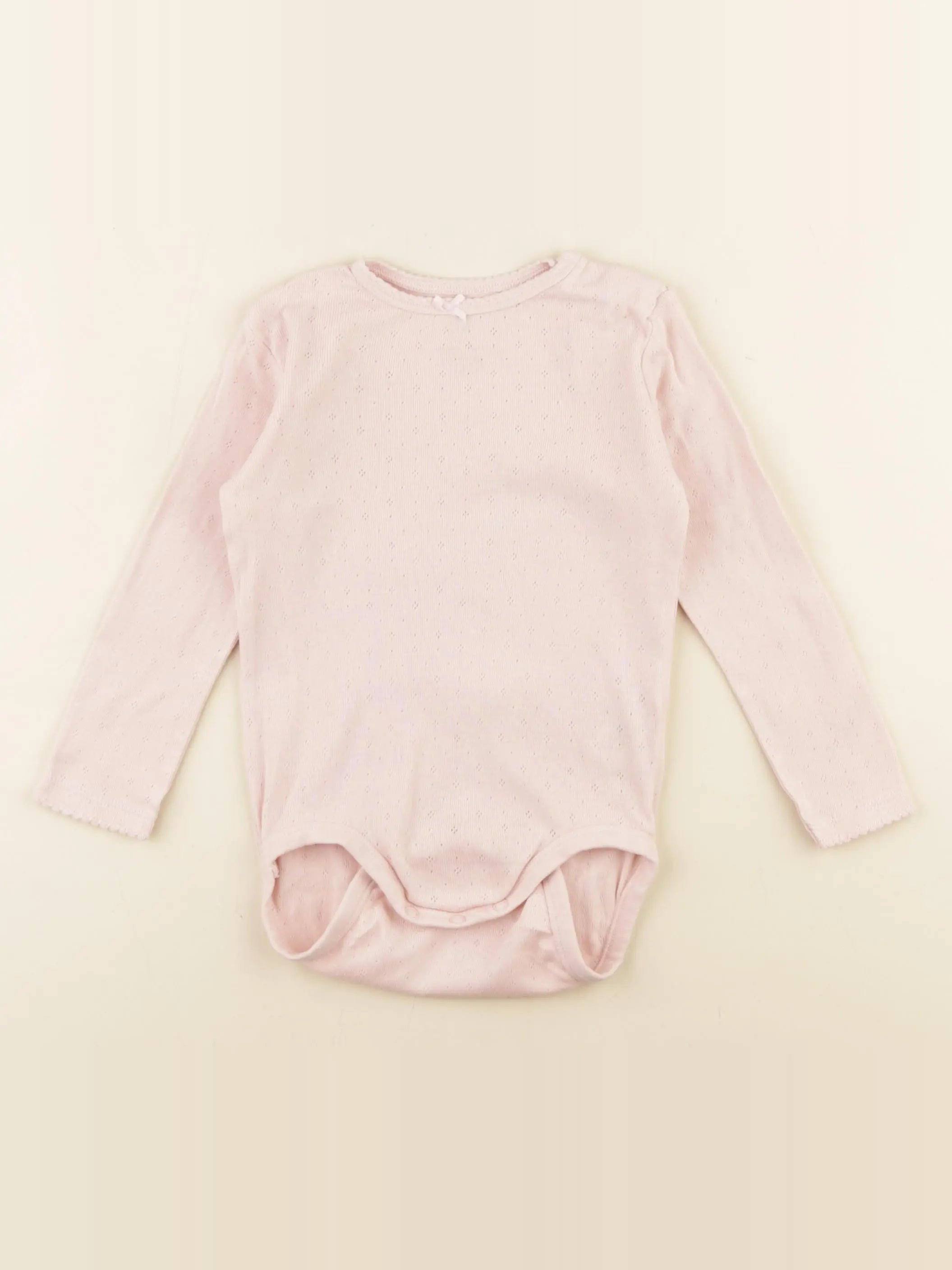 H&M - body rose - 9/12 mois