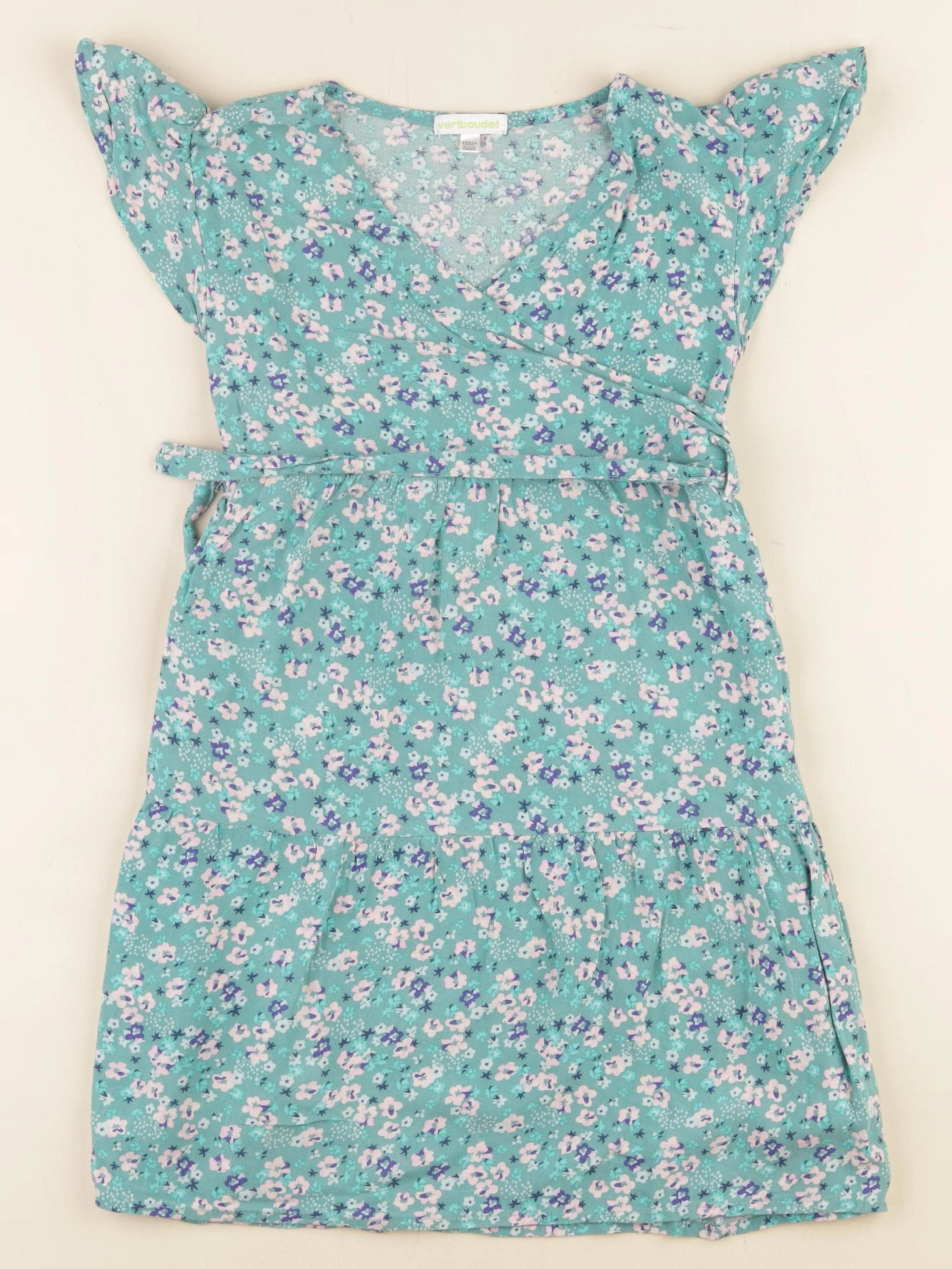 Vertbaudet - robe multicolore - 7 ans