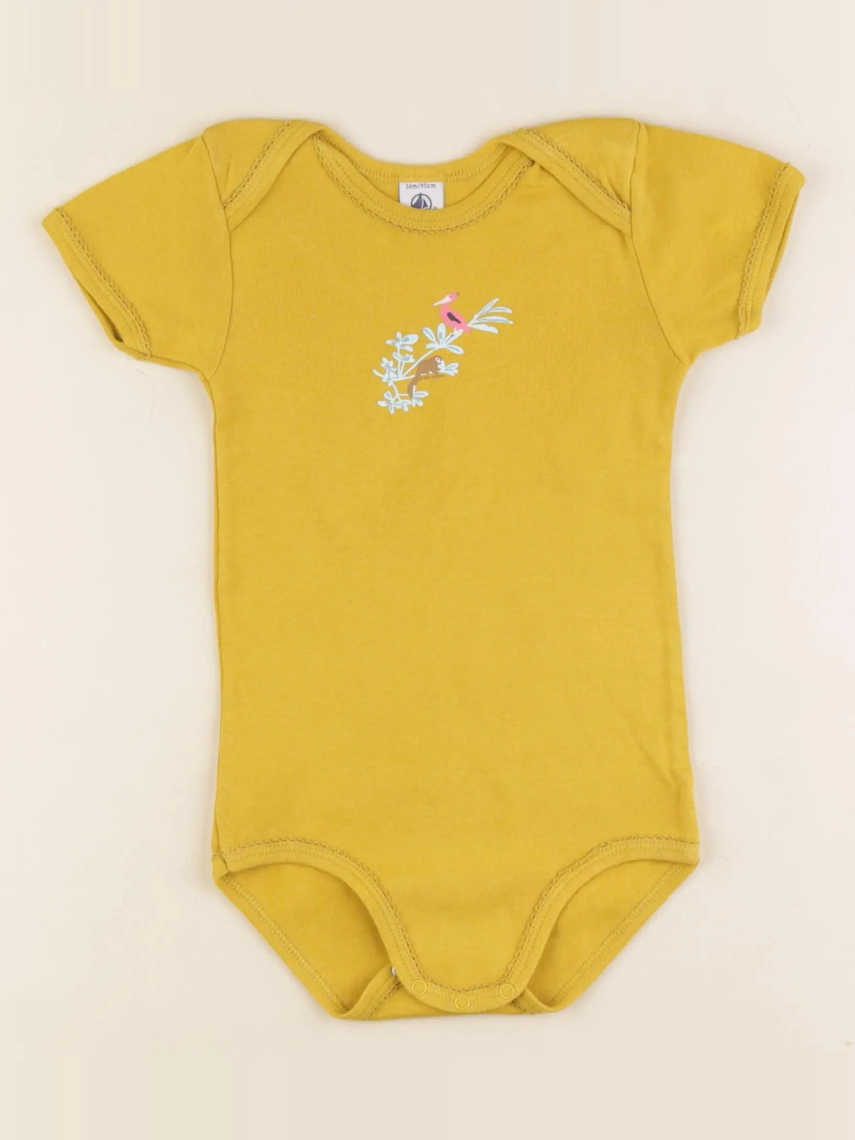 Petit Bateau - body jaune - 36 mois