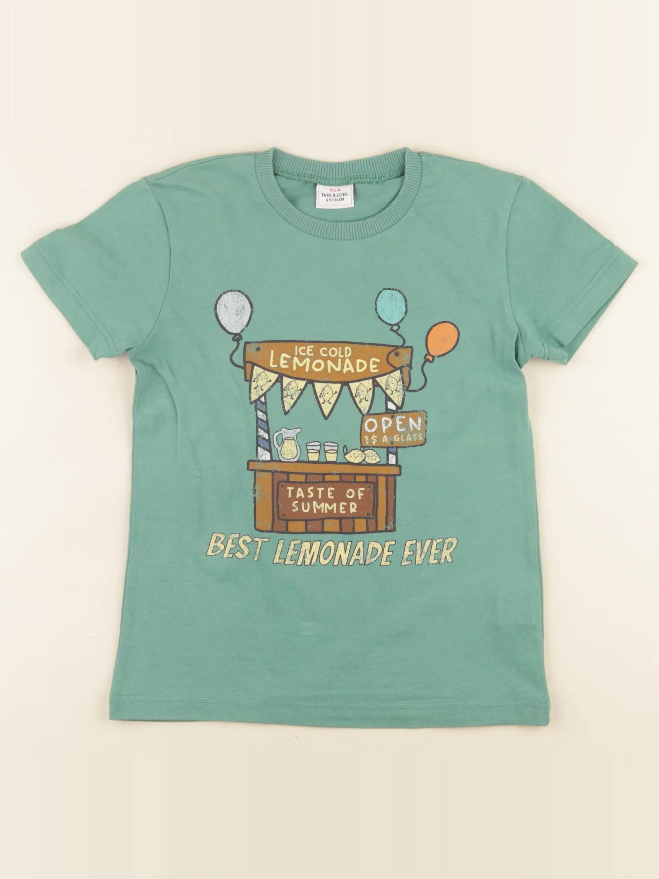 Tape à l'oeil - tee-shirt vert - 6 ans