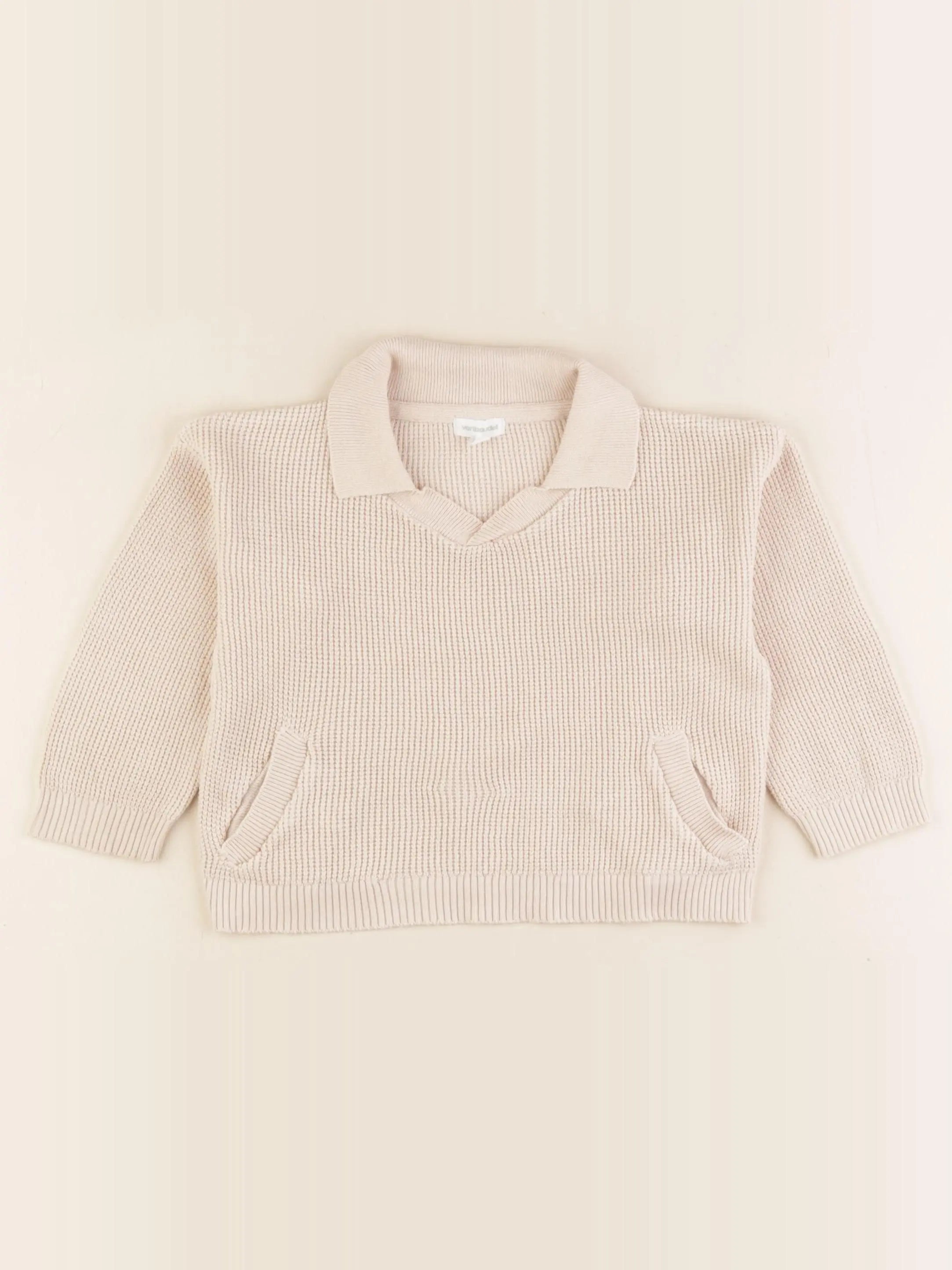 Vertbaudet - pull beige - 24 mois