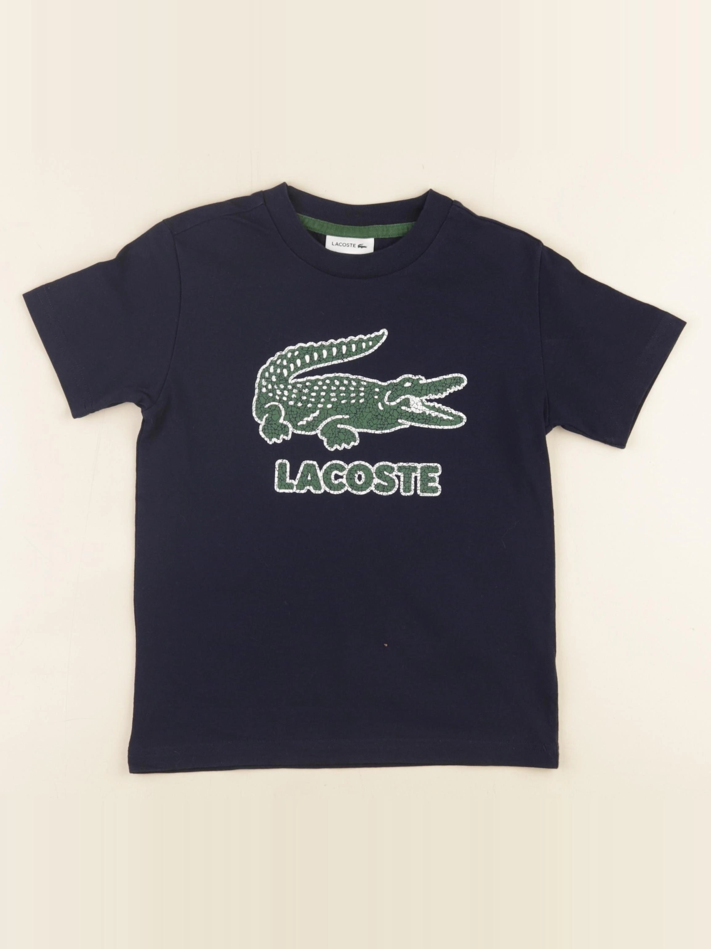 Lacoste - tee-shirt bleu - 6 ans